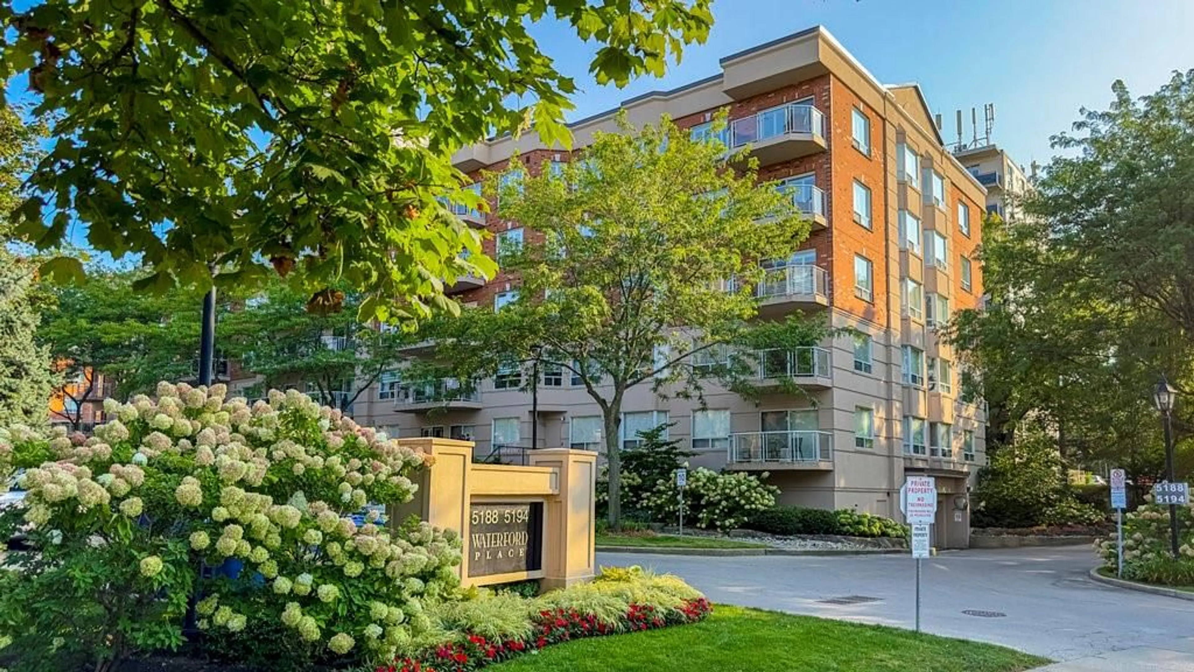 A pic from exterior of the house or condo for 5188 Lakeshore Rd #208, Burlington Ontario L7L 6P4