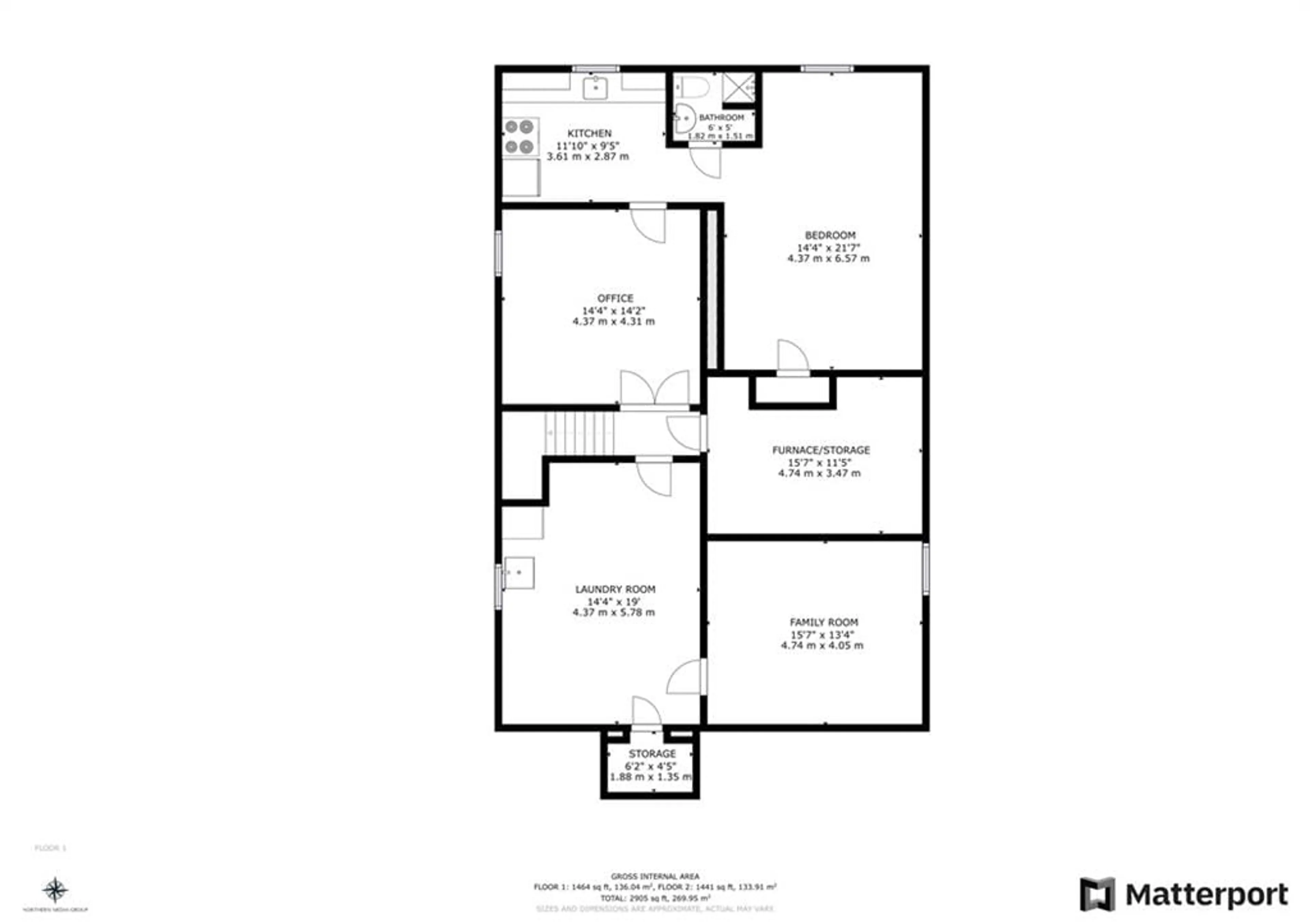 Floor plan for 139 Tragina Ave, Hamilton Ontario L8K 2Z9