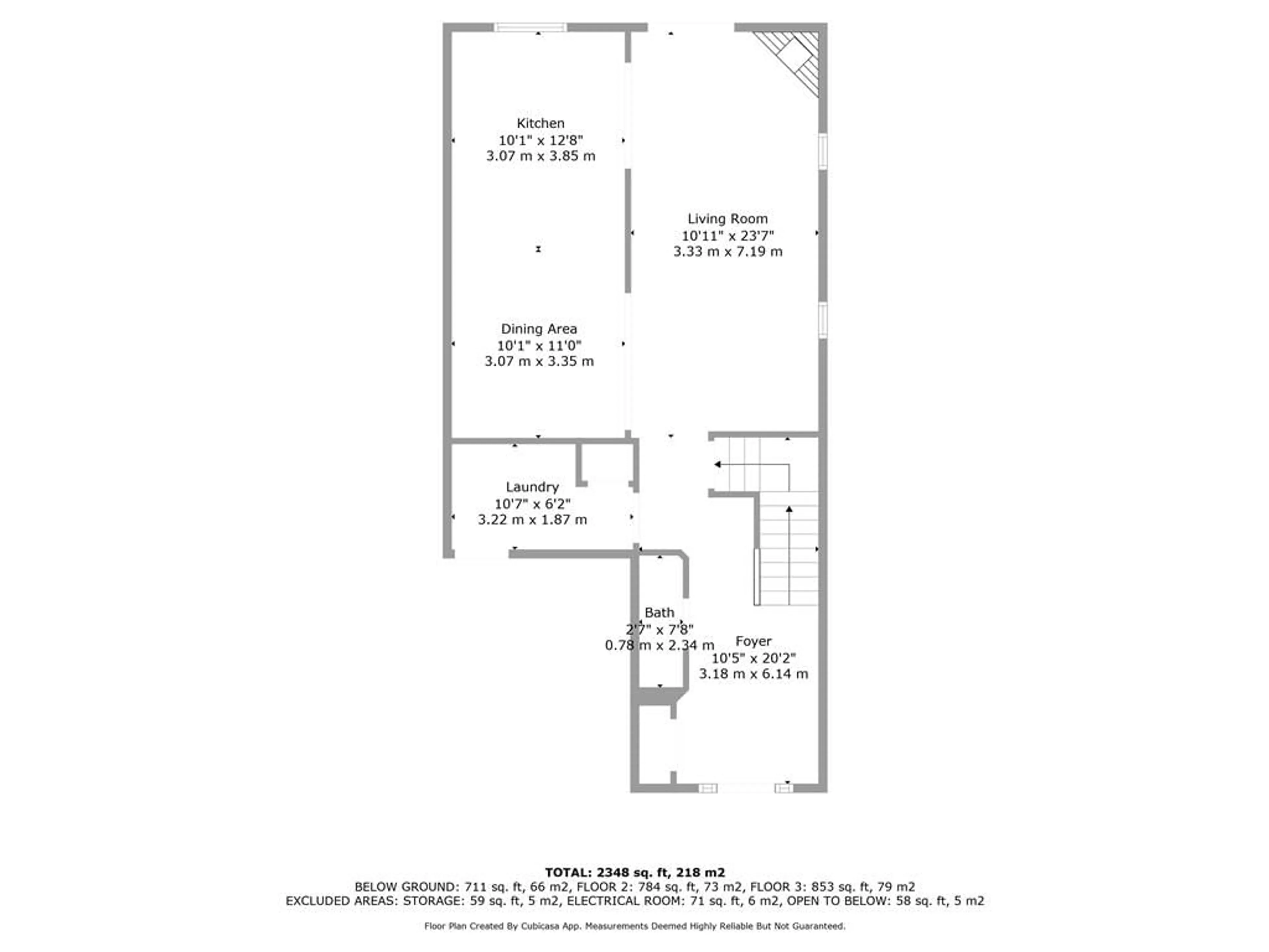 Floor plan for 56 WOOD St, Hamilton Ontario L8L 3Y3