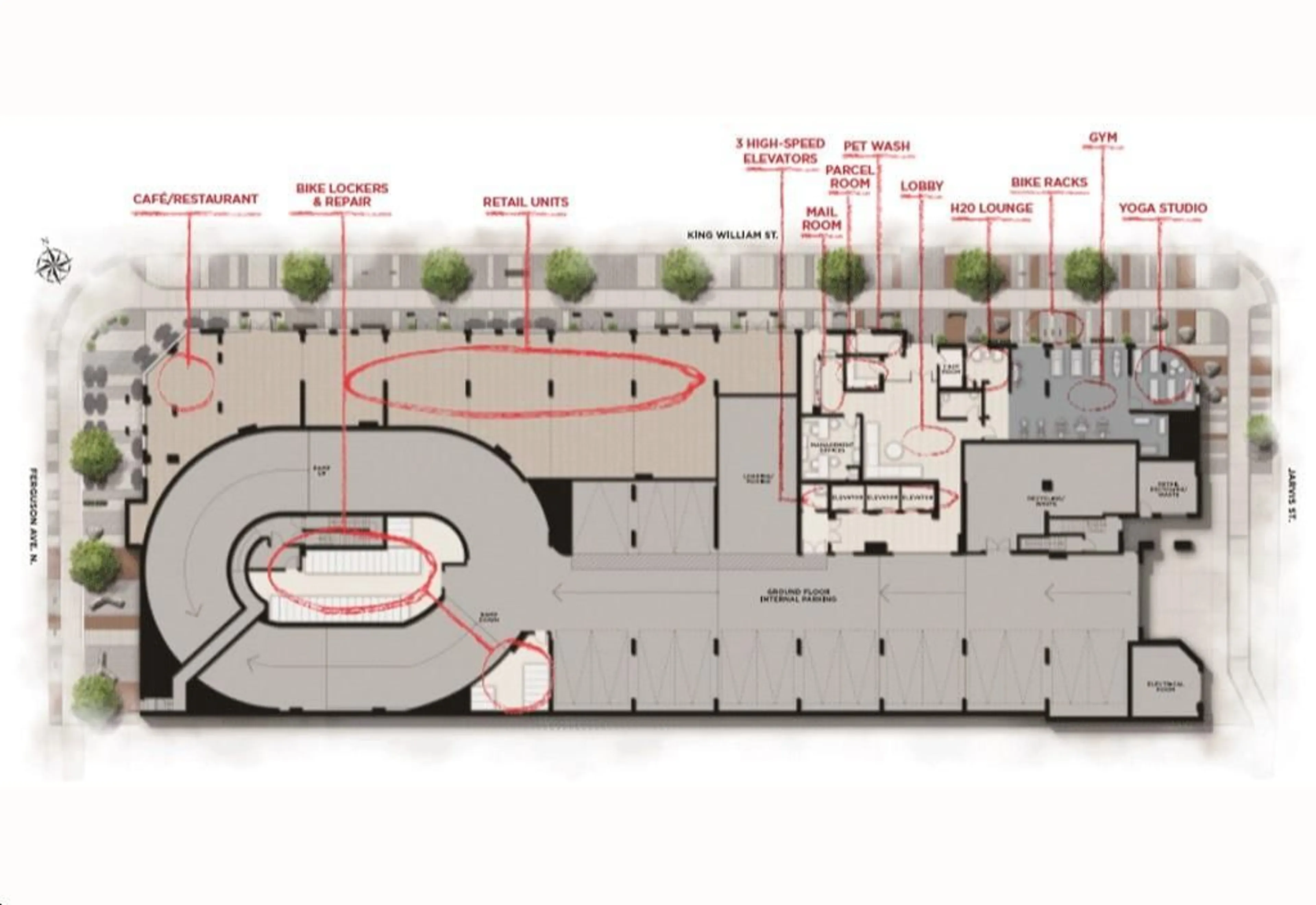 Floor plan for 212 KING WILLIAM St #906, Hamilton Ontario L8R 0A7