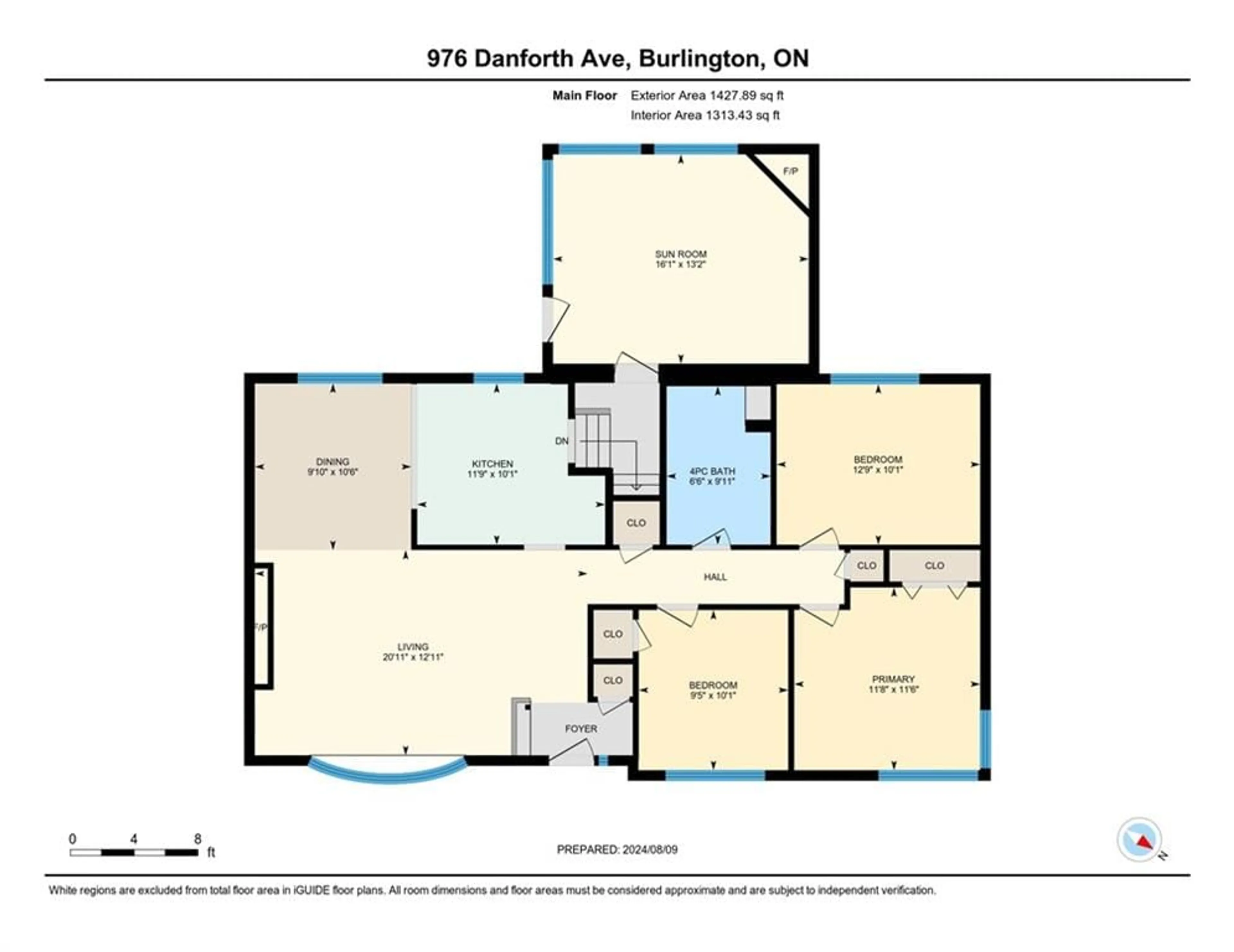 Floor plan for 976 DANFORTH Ave, Burlington Ontario L7T 1S8