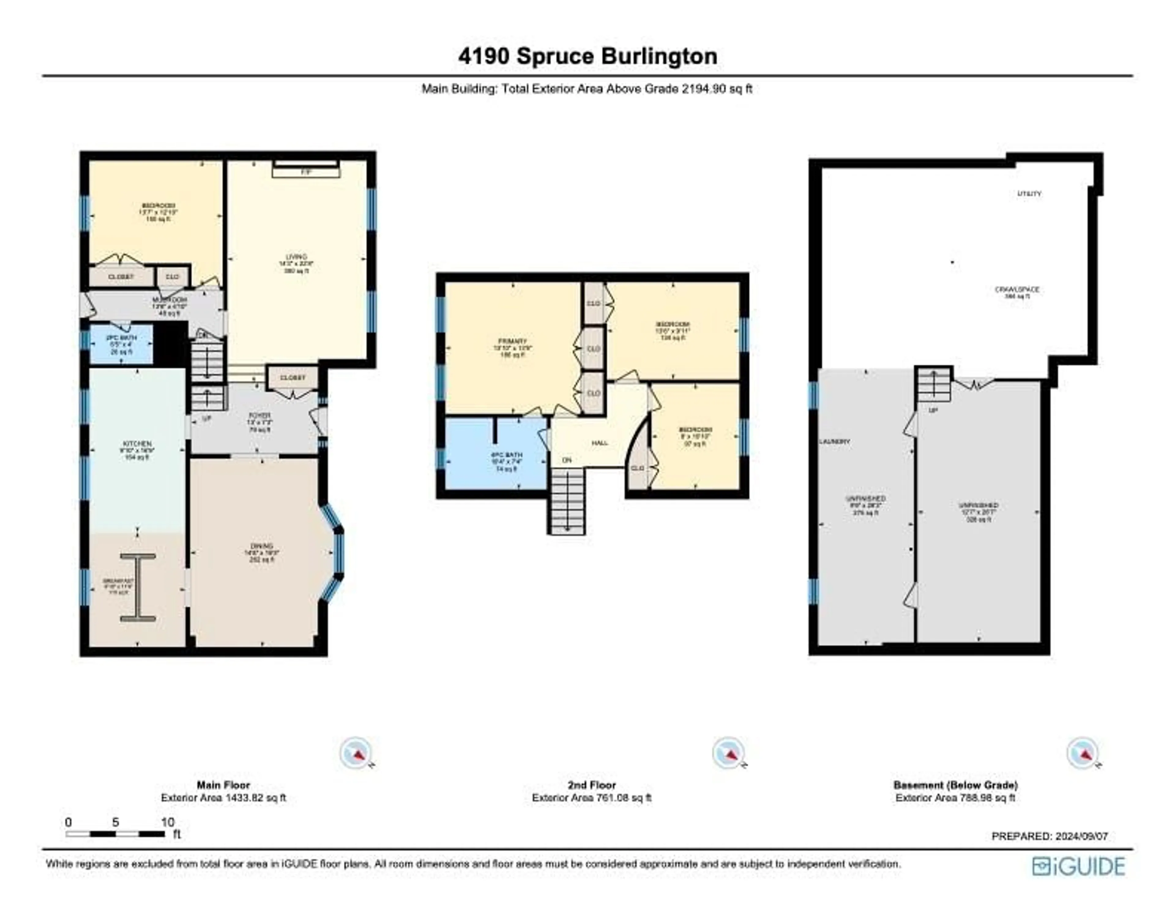 Floor plan for 4190 SPRUCE Ave, Burlington Ontario L7L 1K9