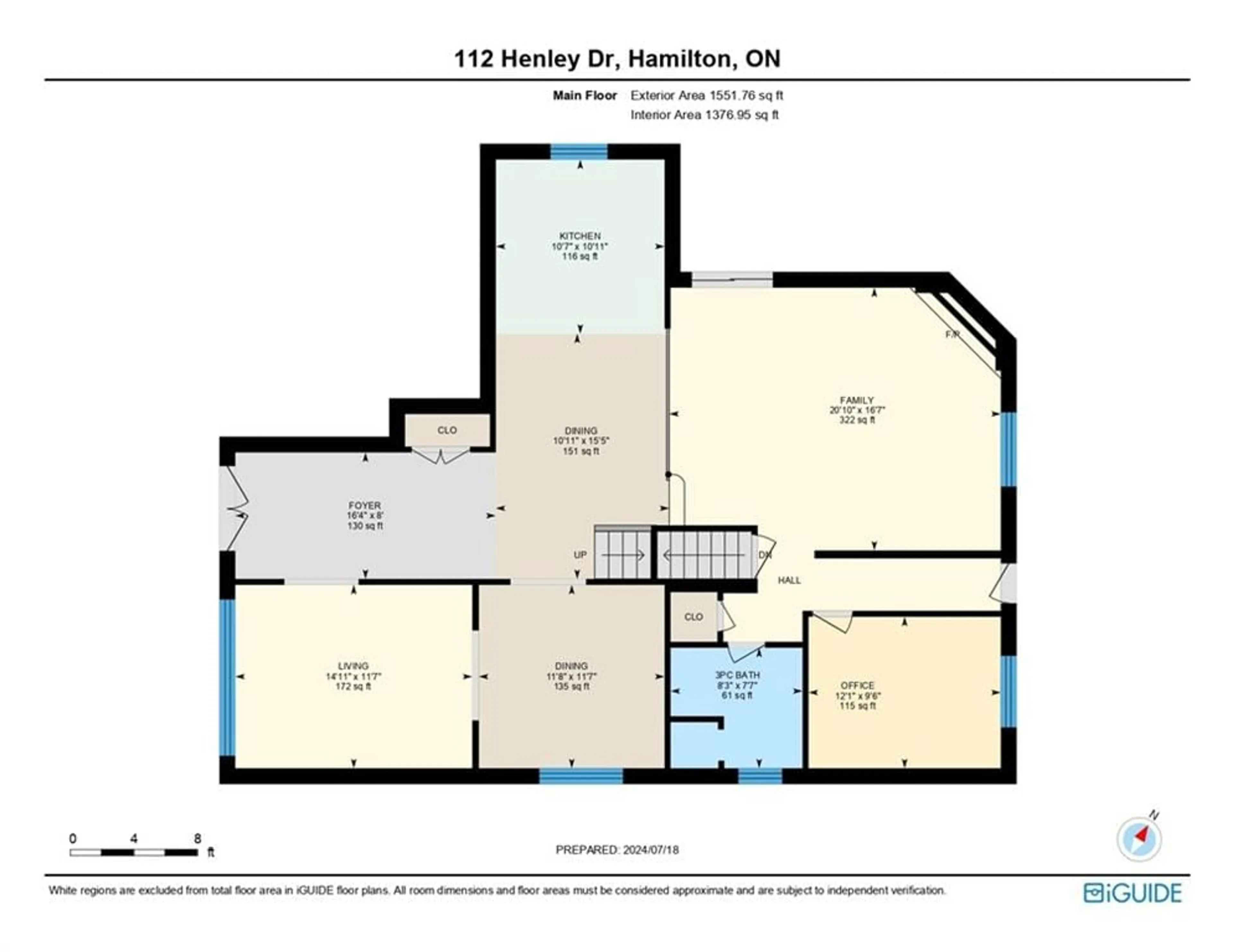 Floor plan for 112 HENLEY Dr, Stoney Creek Ontario L8E 4L8