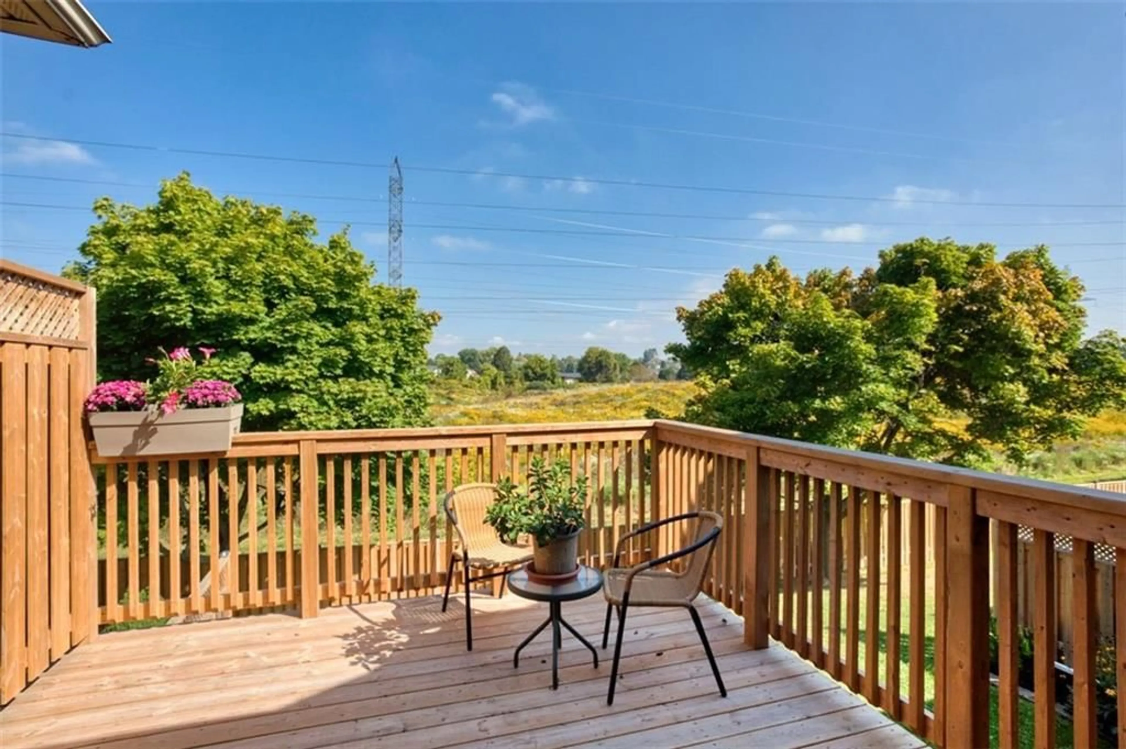 Patio, the fenced backyard for 102 NORTHERNBREEZE St, Mount Hope Ontario L0R 1W0