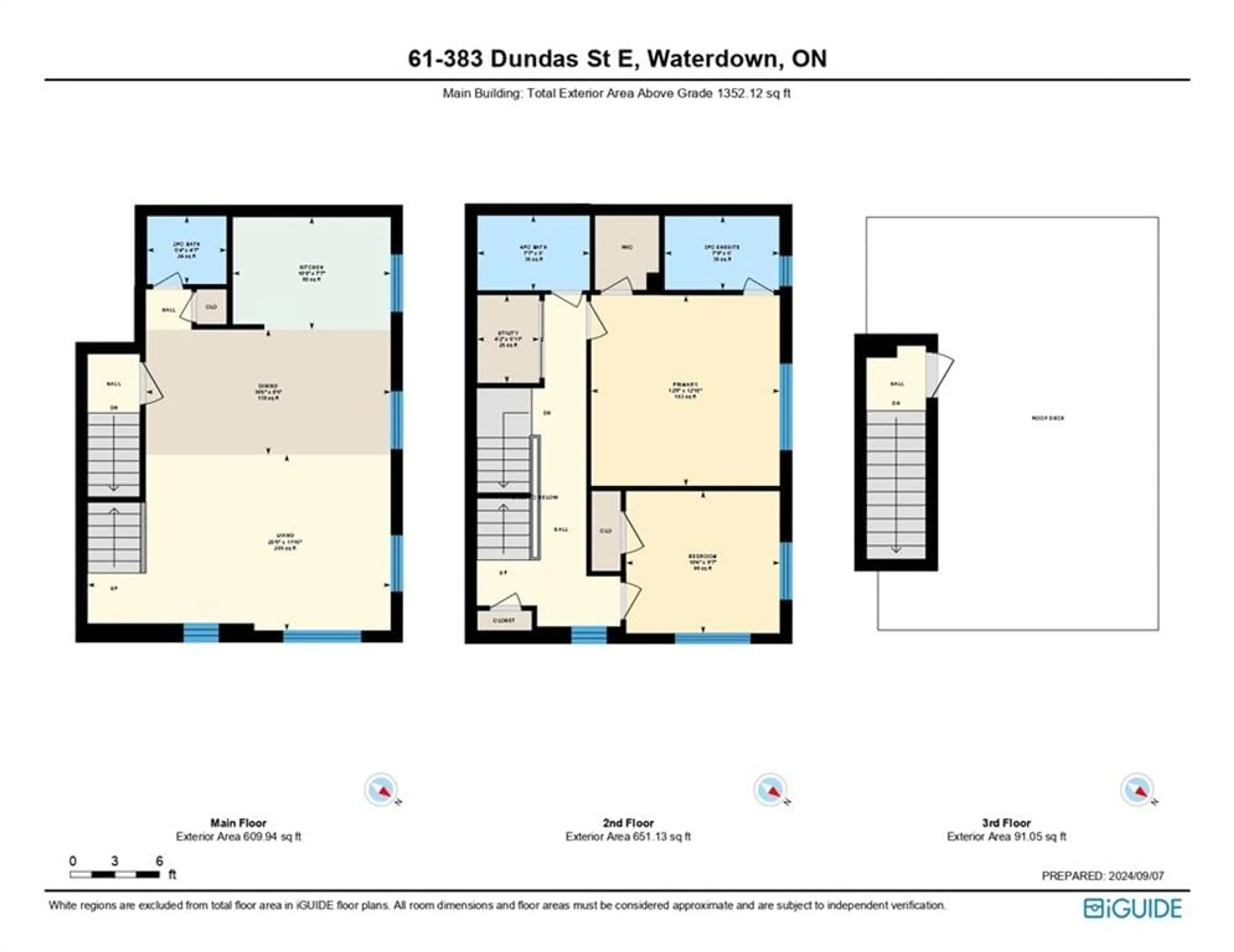 Floor plan for 383 DUNDAS St #61, Waterdown Ontario L8B 1X6