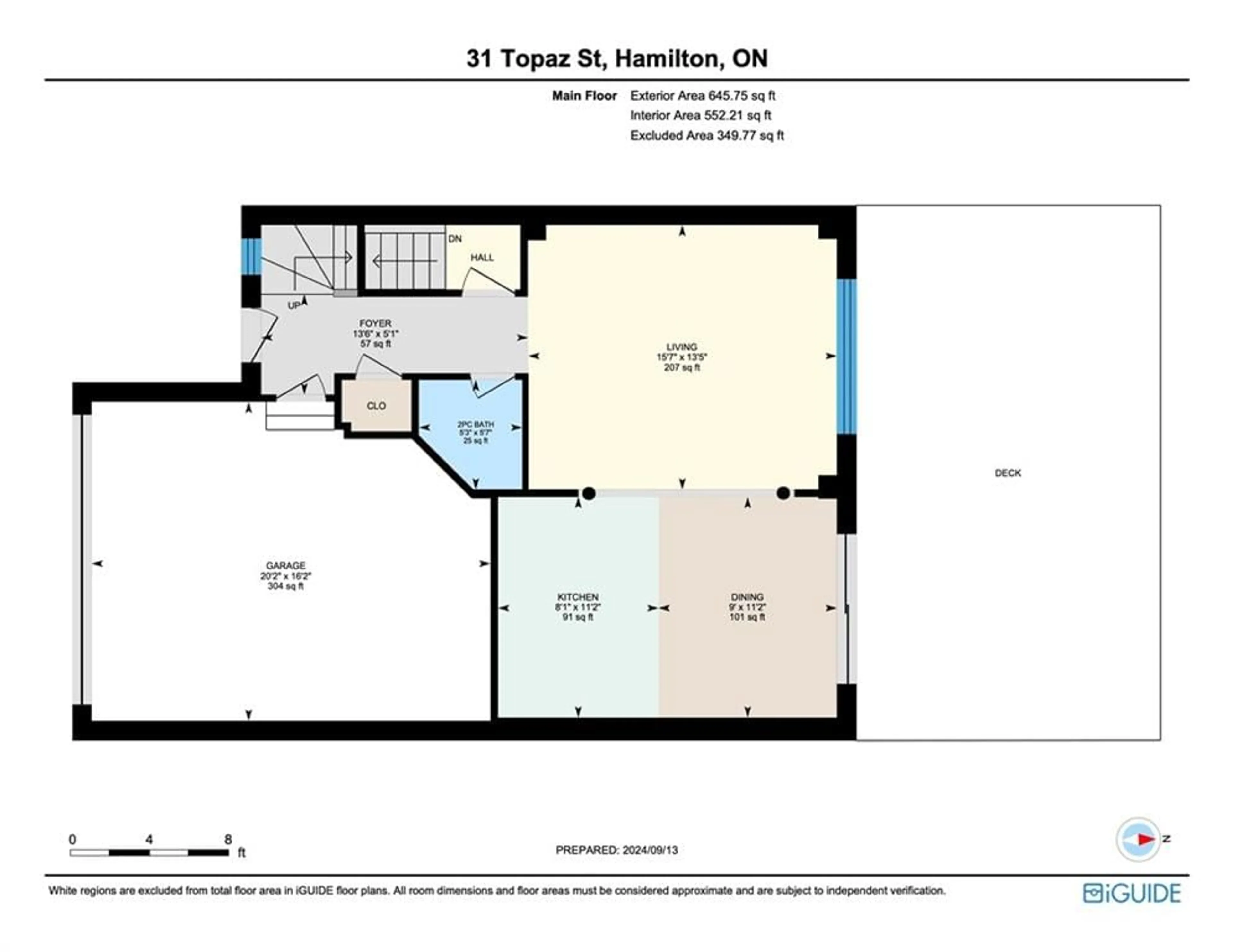 Floor plan for 31 TOPAZ St, Binbrook Ontario L0R 1C0