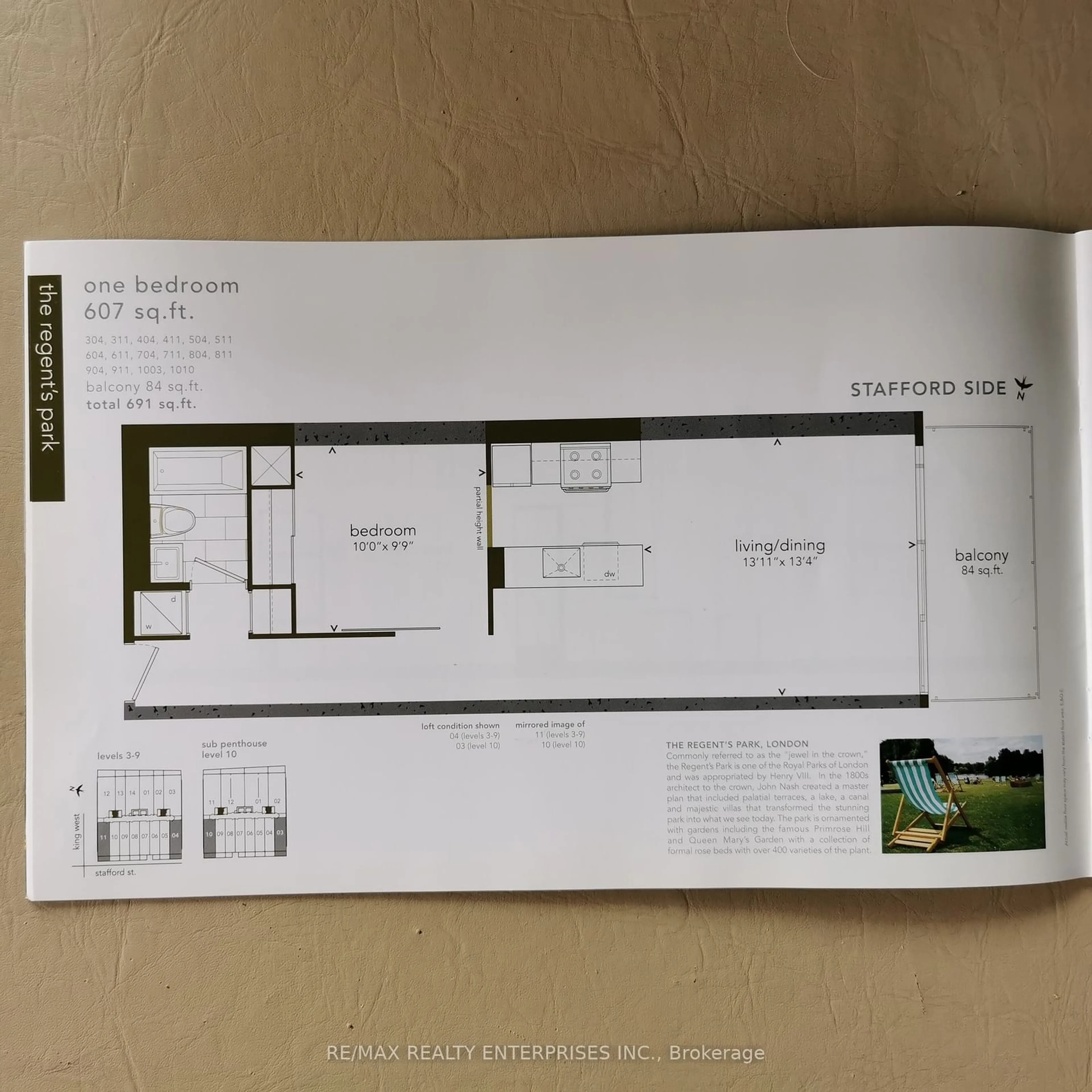 Floor plan for 25 Stafford St #811, Toronto Ontario M5V 0G3