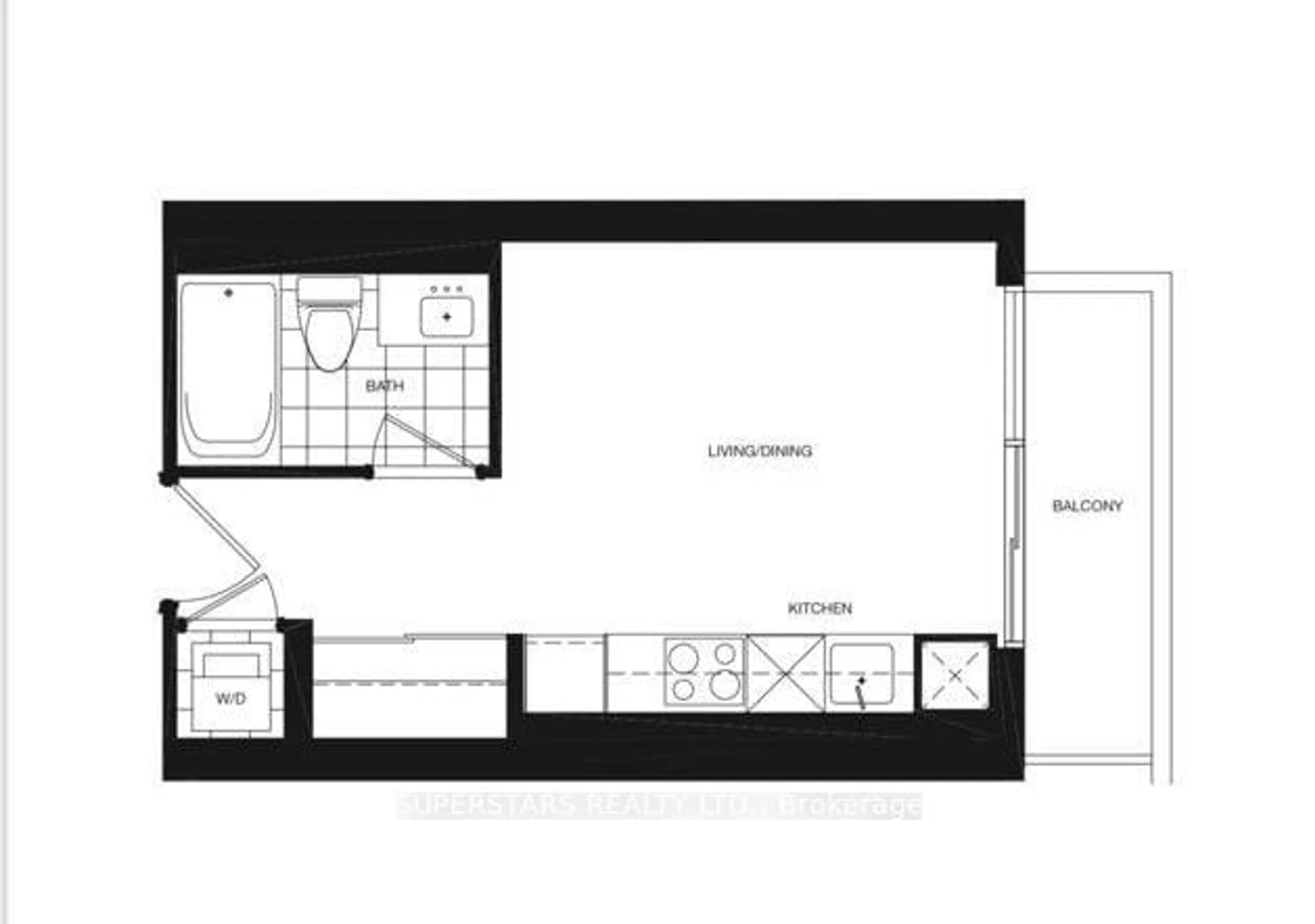 Floor plan for 395 Bloor St #4508, Toronto Ontario M4W 0B4