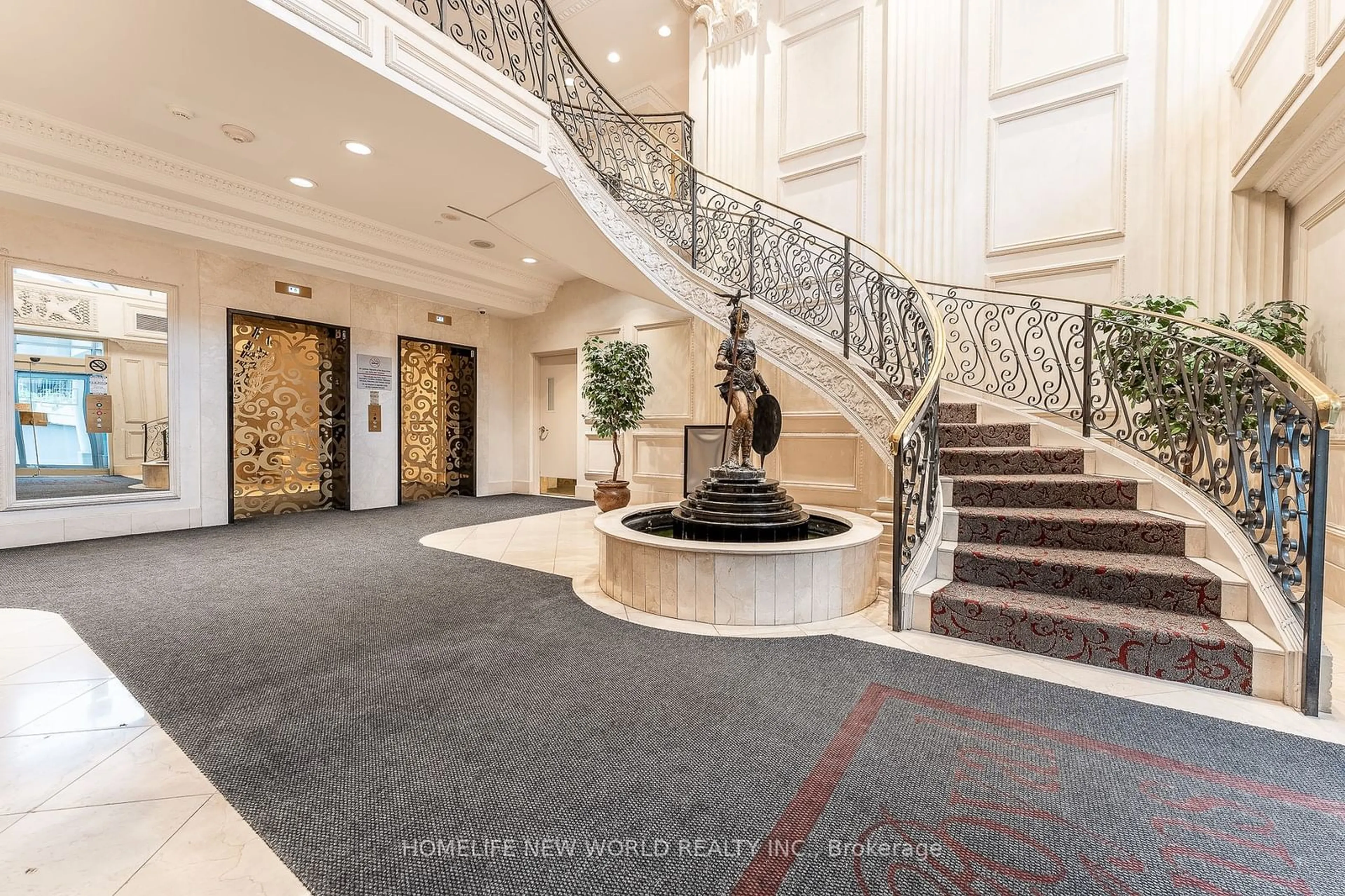 Indoor lobby, carpet floors for 5418 Yonge St #1110, Toronto Ontario M2N 6X4