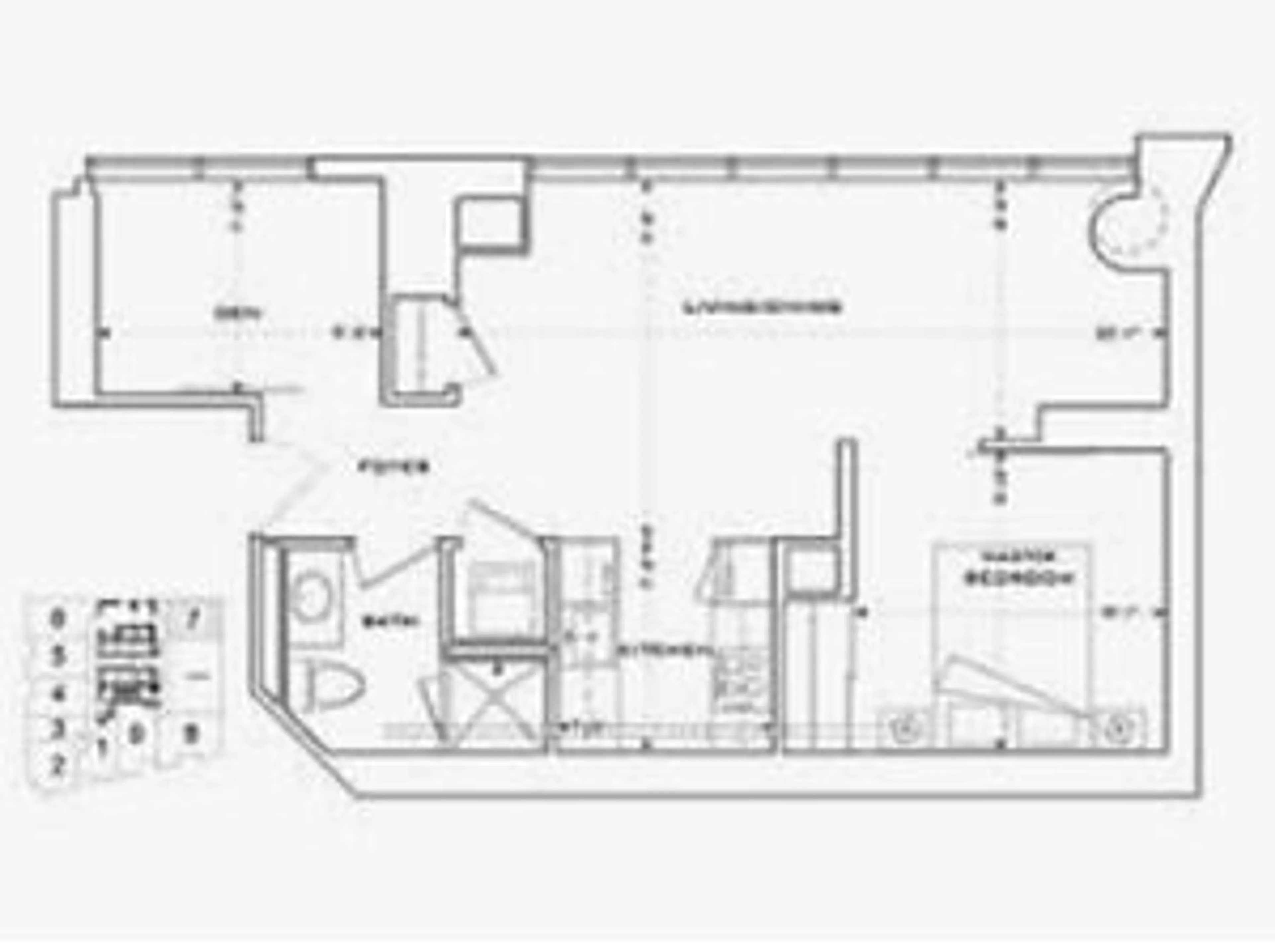 Floor plan for 8 The Esplanade St #907, Toronto Ontario M5E 0A6