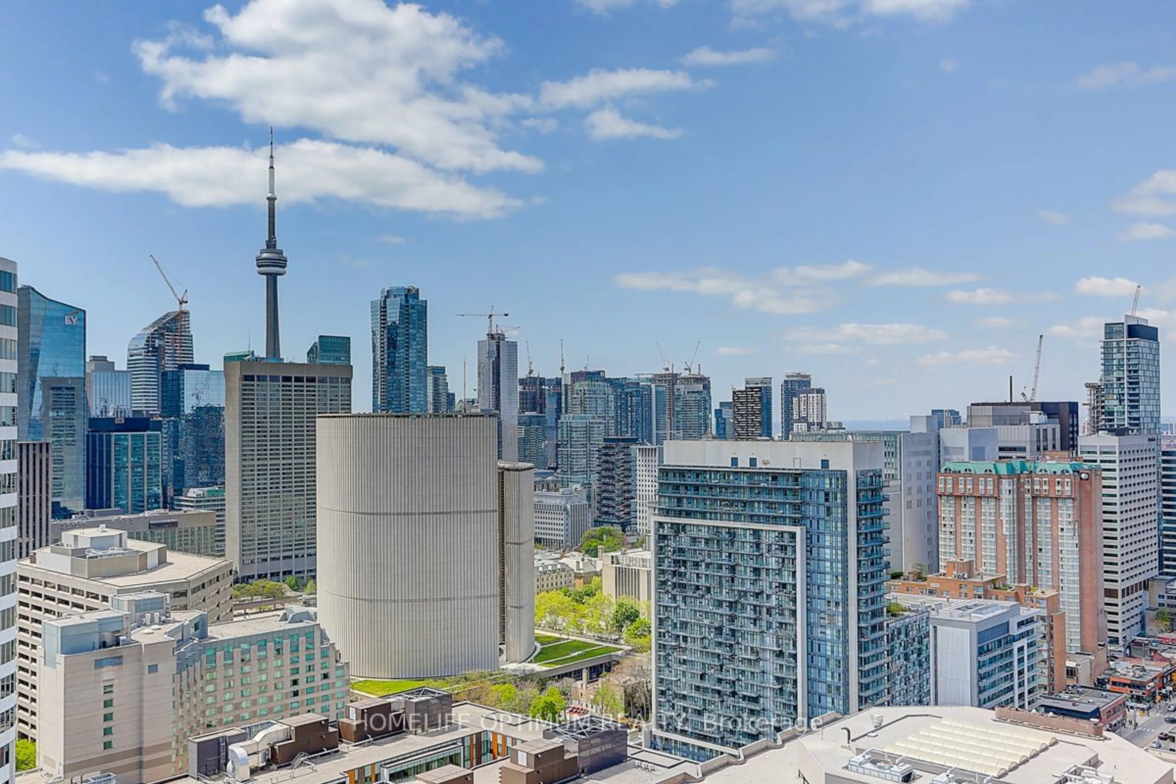 A pic from exterior of the house or condo, the view of city buildings for 20 Edward St #LPH2, Toronto Ontario M5G 1C9