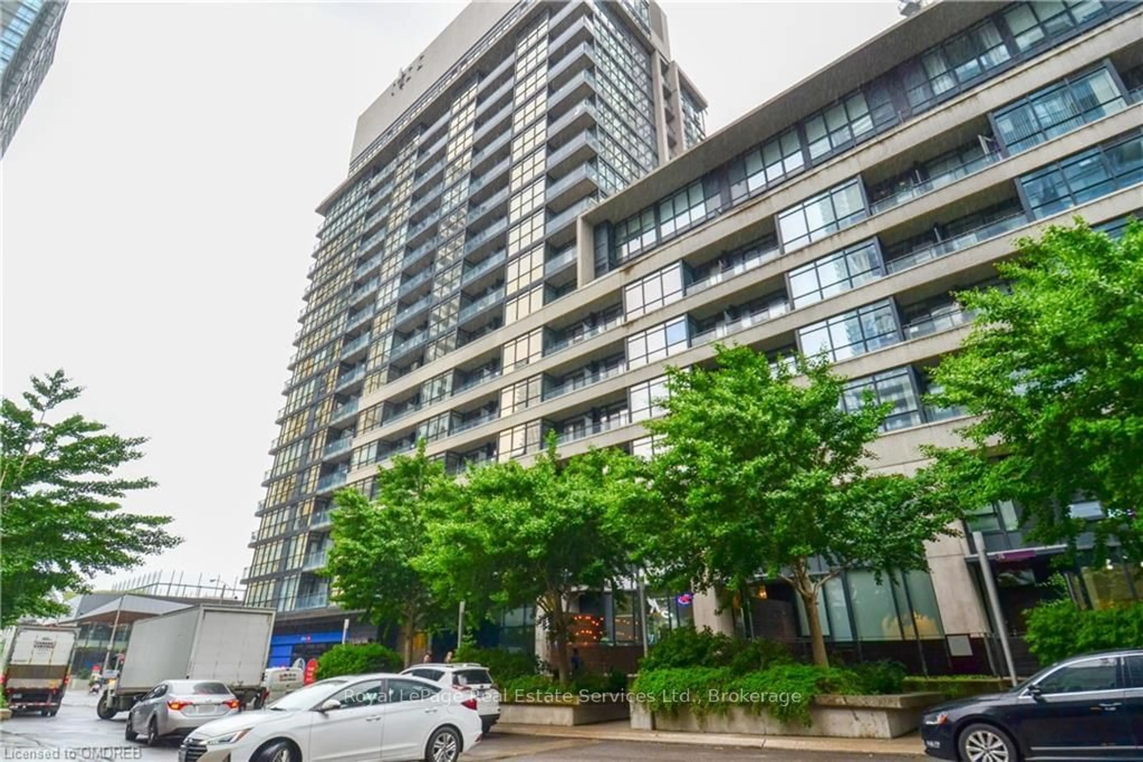 A pic from exterior of the house or condo, the street view for 8 TELEGRAM Mews #832, Toronto Ontario M5V 3Z5