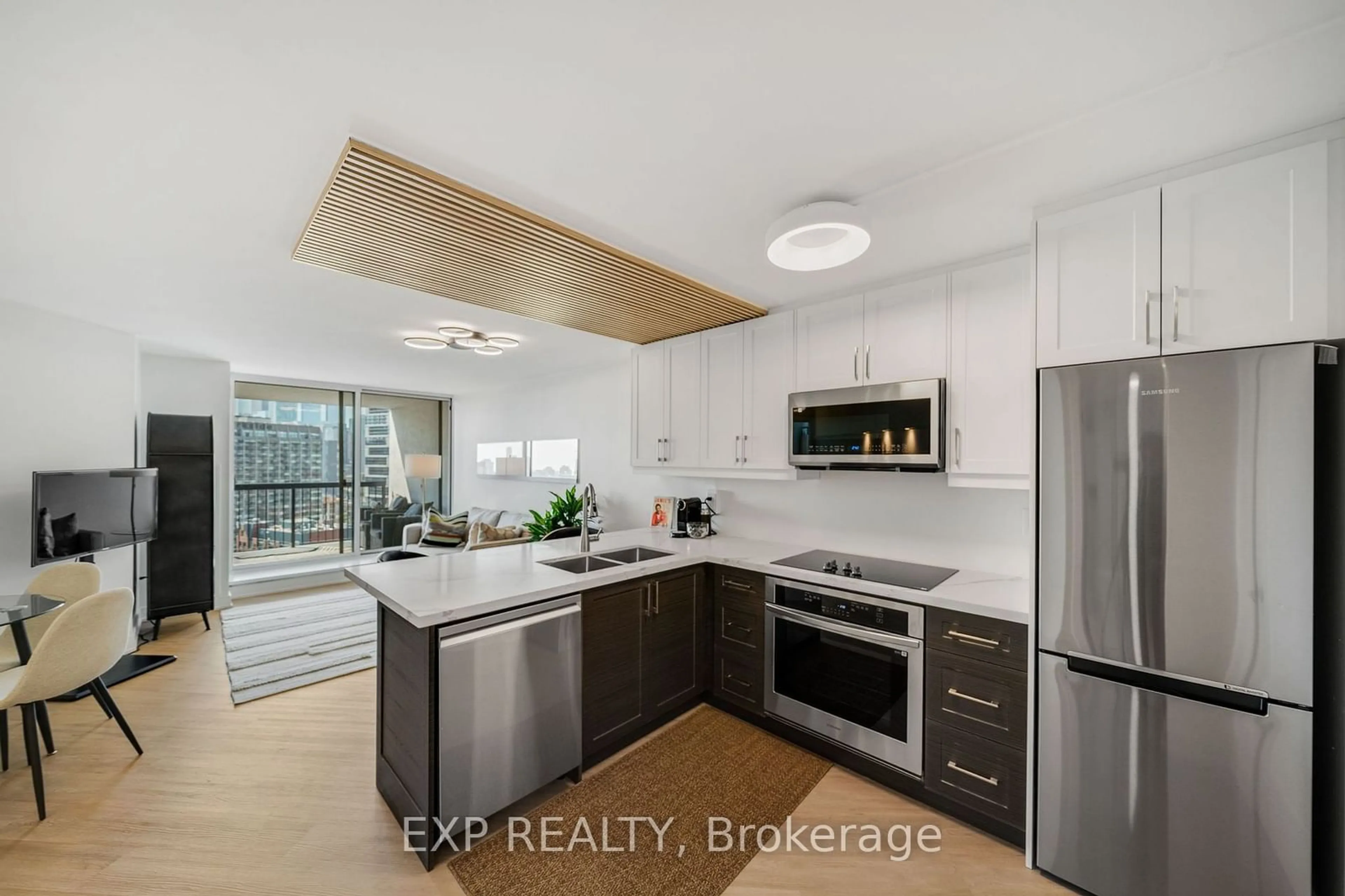 Open concept kitchen for 77 Maitland Pl #1905, Toronto Ontario M4Y 2V6