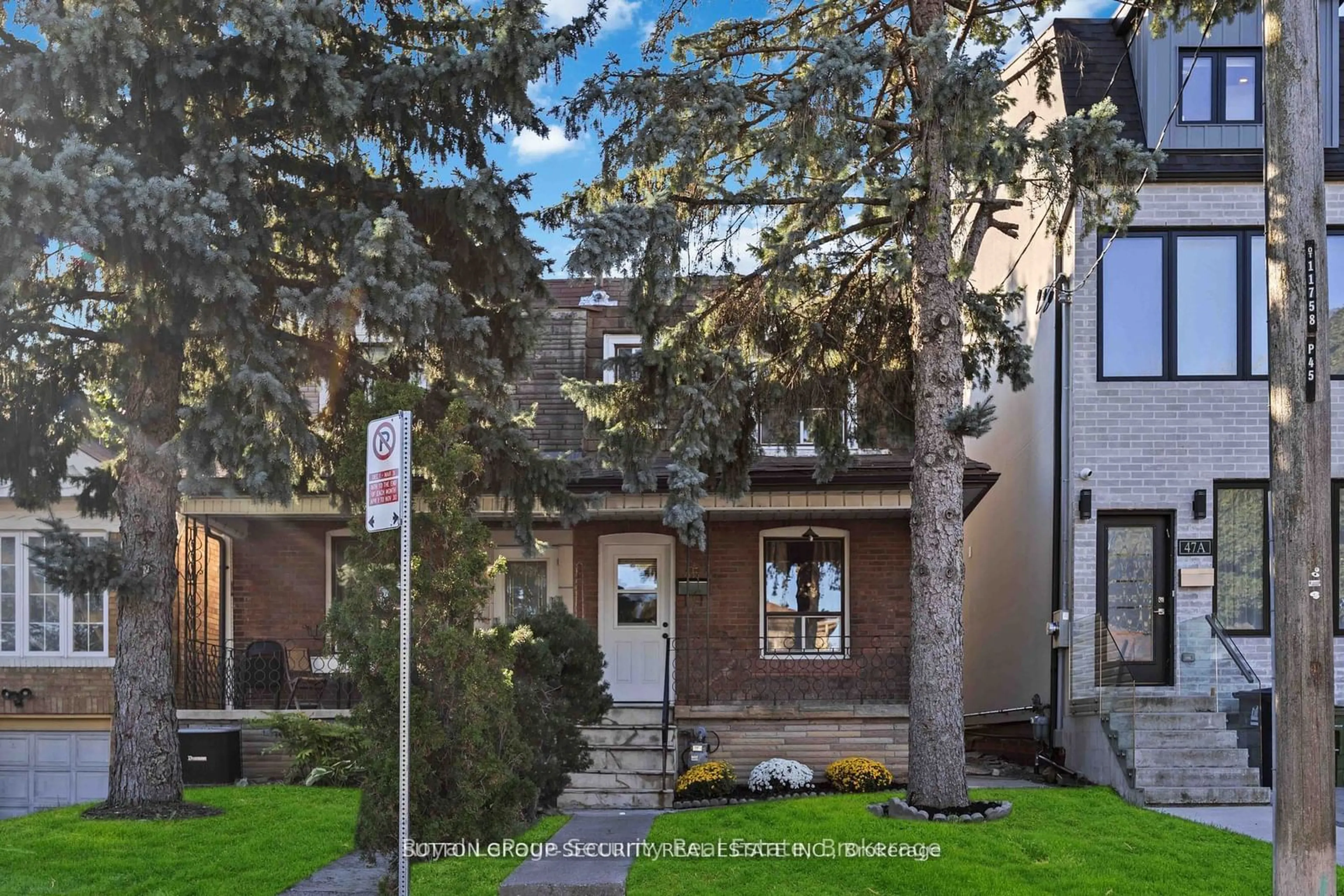 A pic from exterior of the house or condo, the street view for 45 Strader Ave, Toronto Ontario M6C 1R1