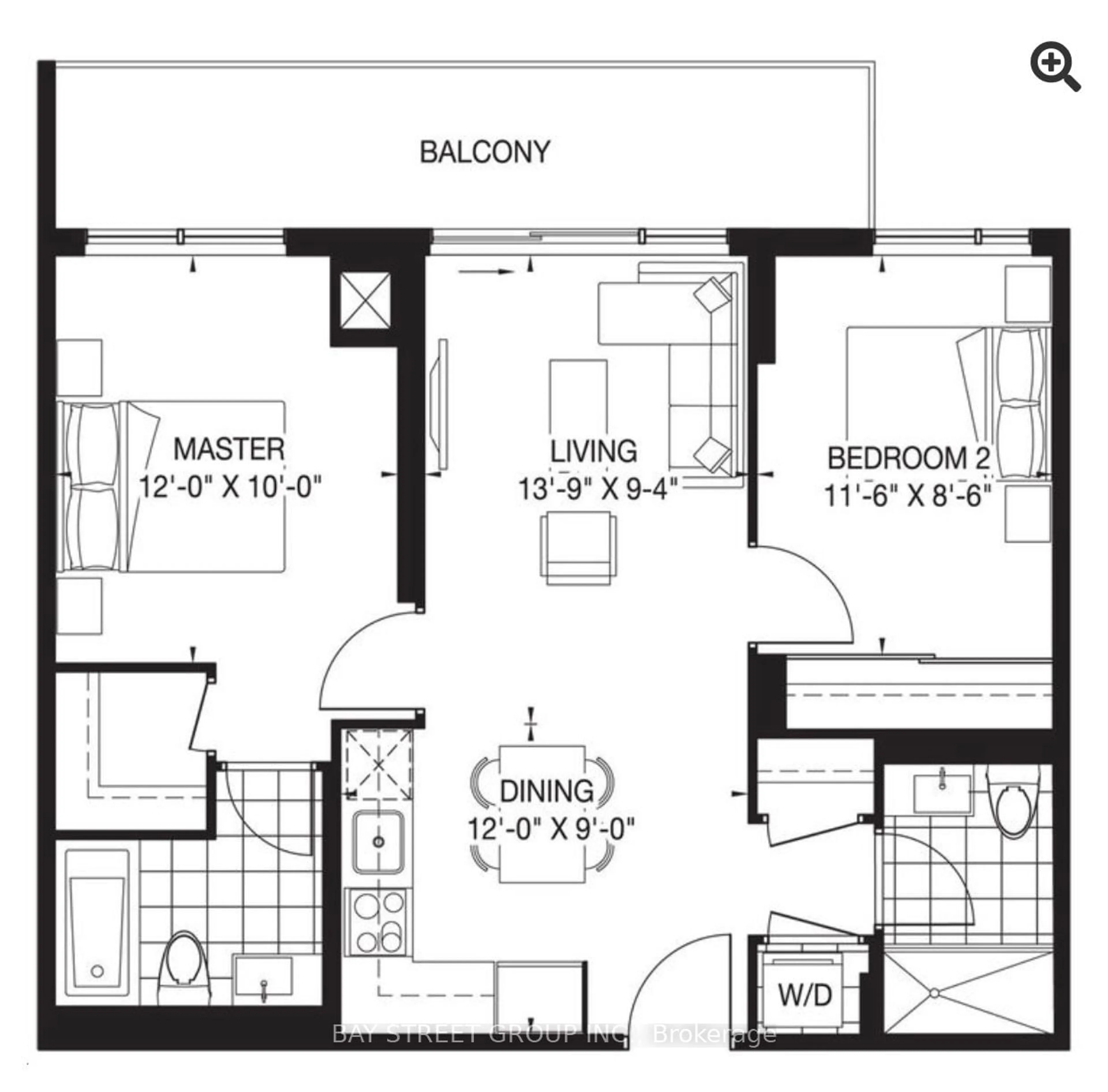 Floor plan for 36 Forest Manor Rd #209, Toronto Ontario M2J 1M5