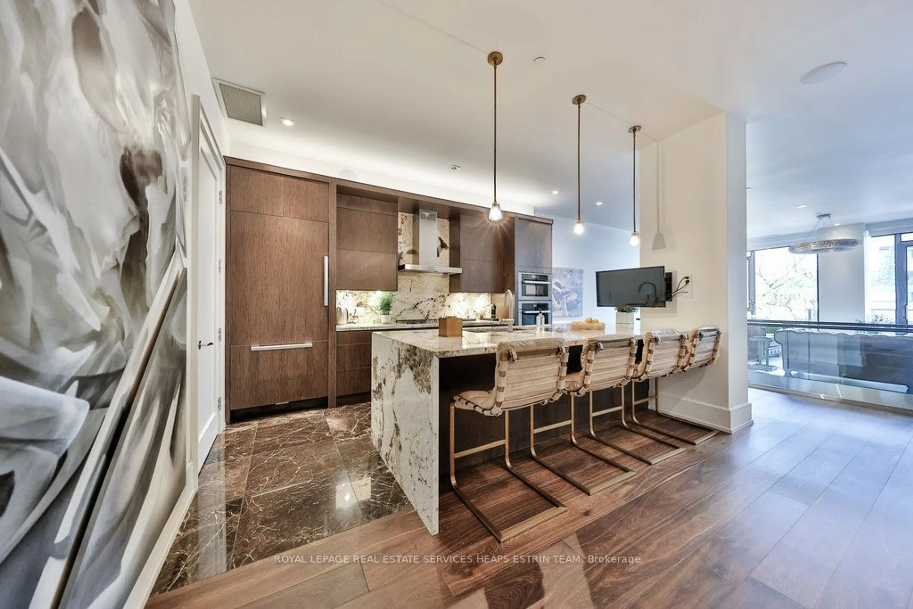 Contemporary kitchen, wood floors for 36 Hazelton Ave #3D, Toronto Ontario M5R 2E2