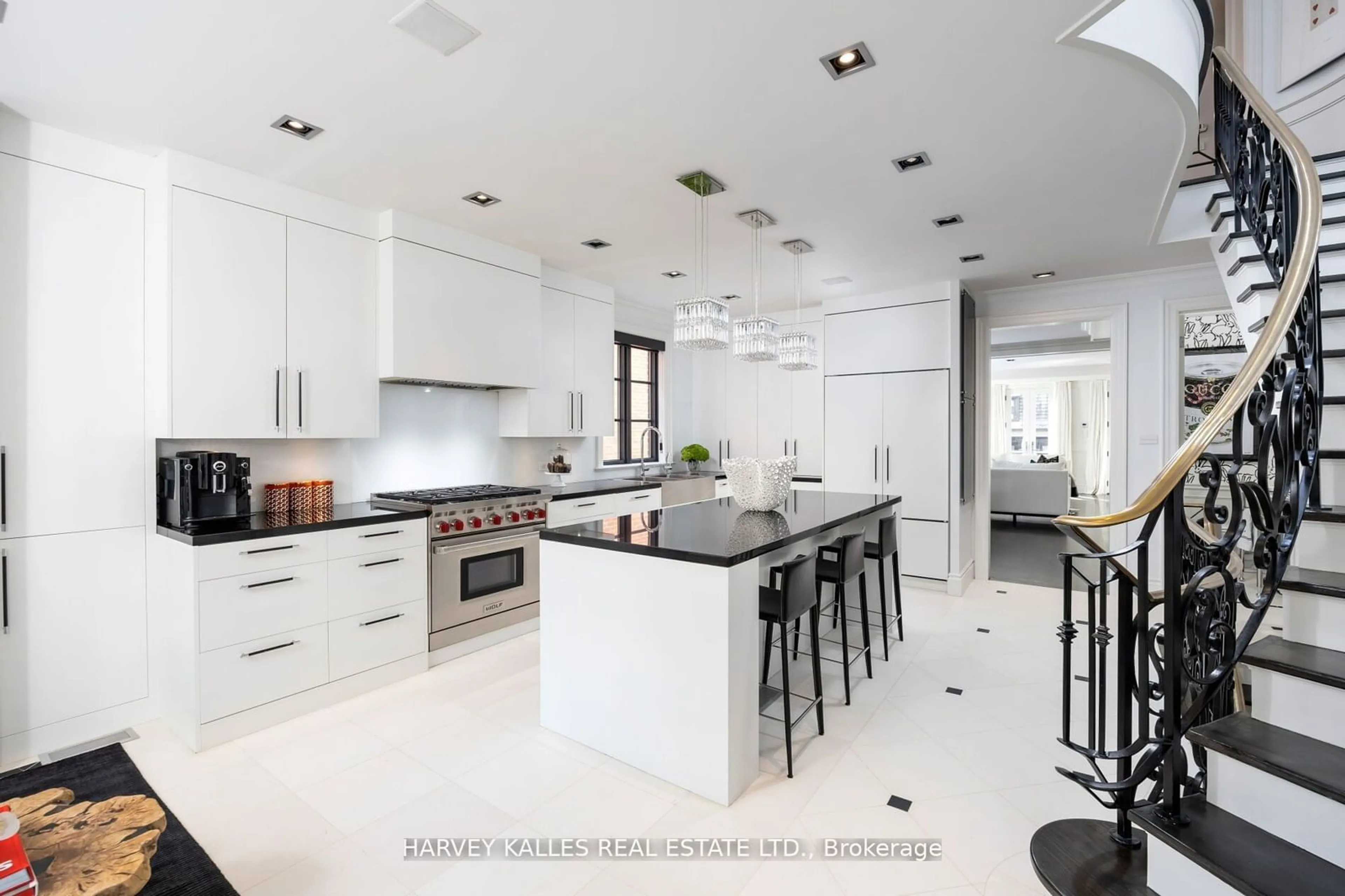 Contemporary kitchen, ceramic floors for 112 Hazelton Ave, Toronto Ontario M5R 2E5