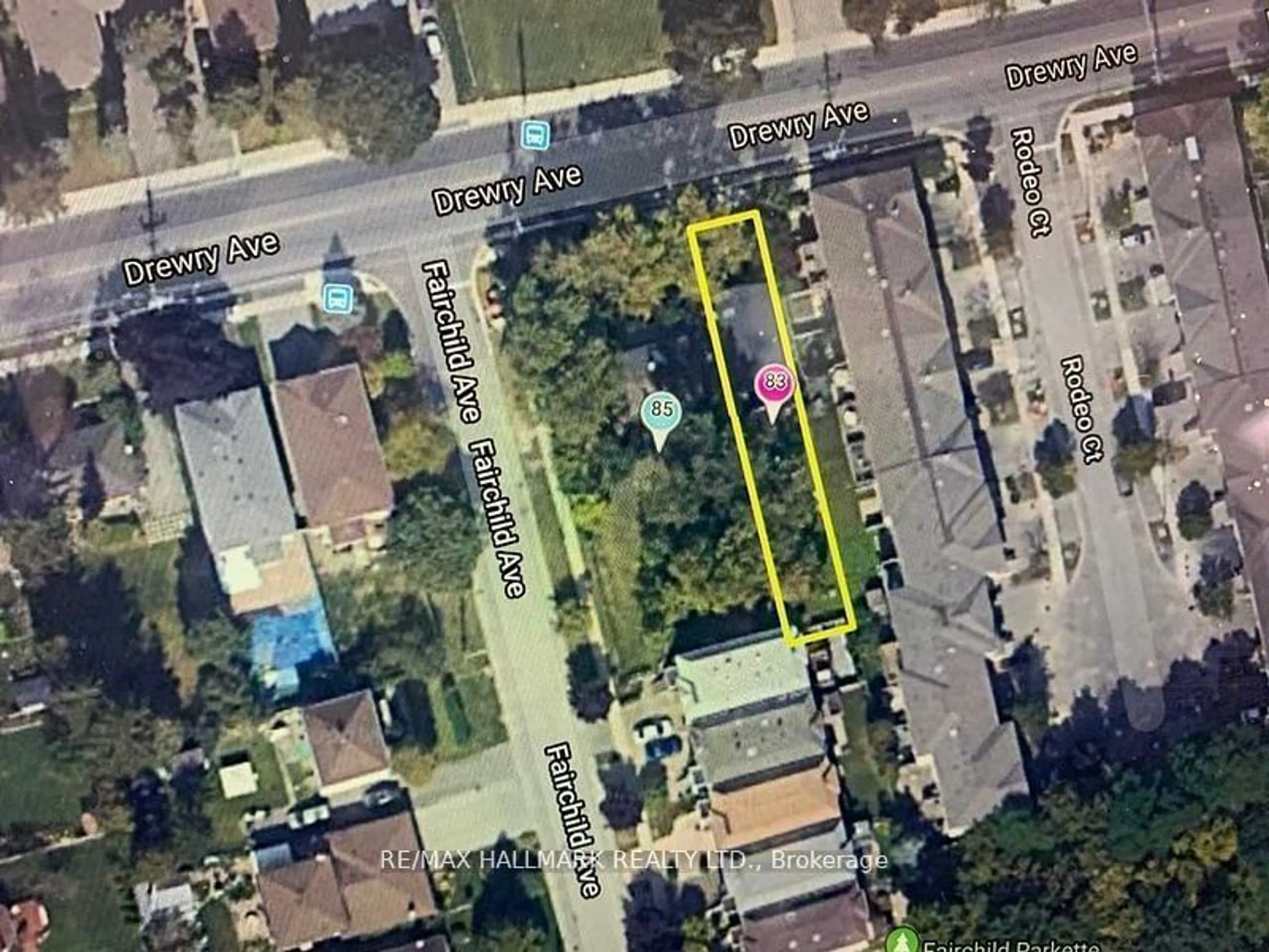 A pic from exterior of the house or condo, the street view for 83 Drewry Ave, Toronto Ontario M2M 1C9