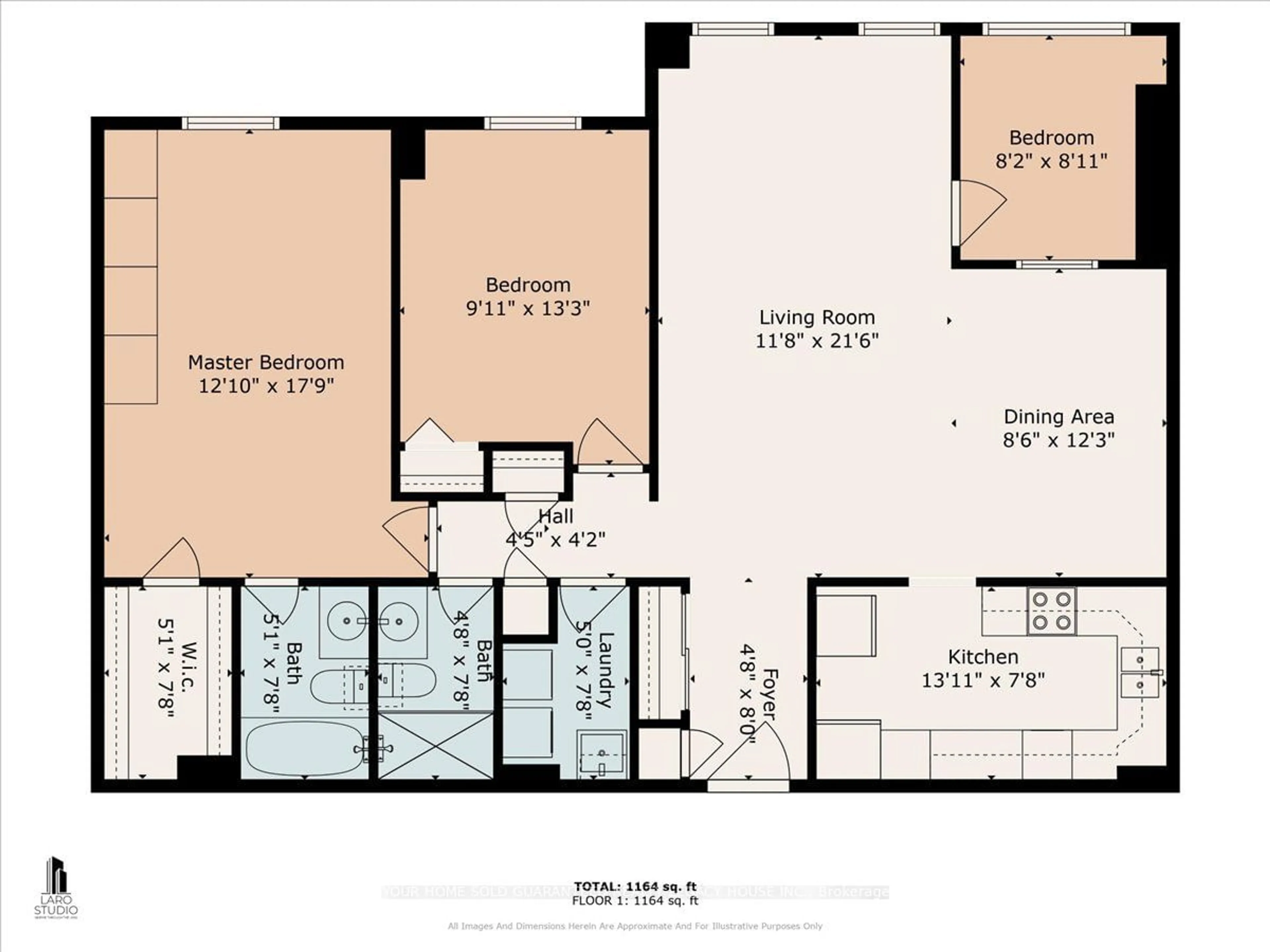 Floor plan for 130 Neptune Dr #607, Toronto Ontario M6A 1X5