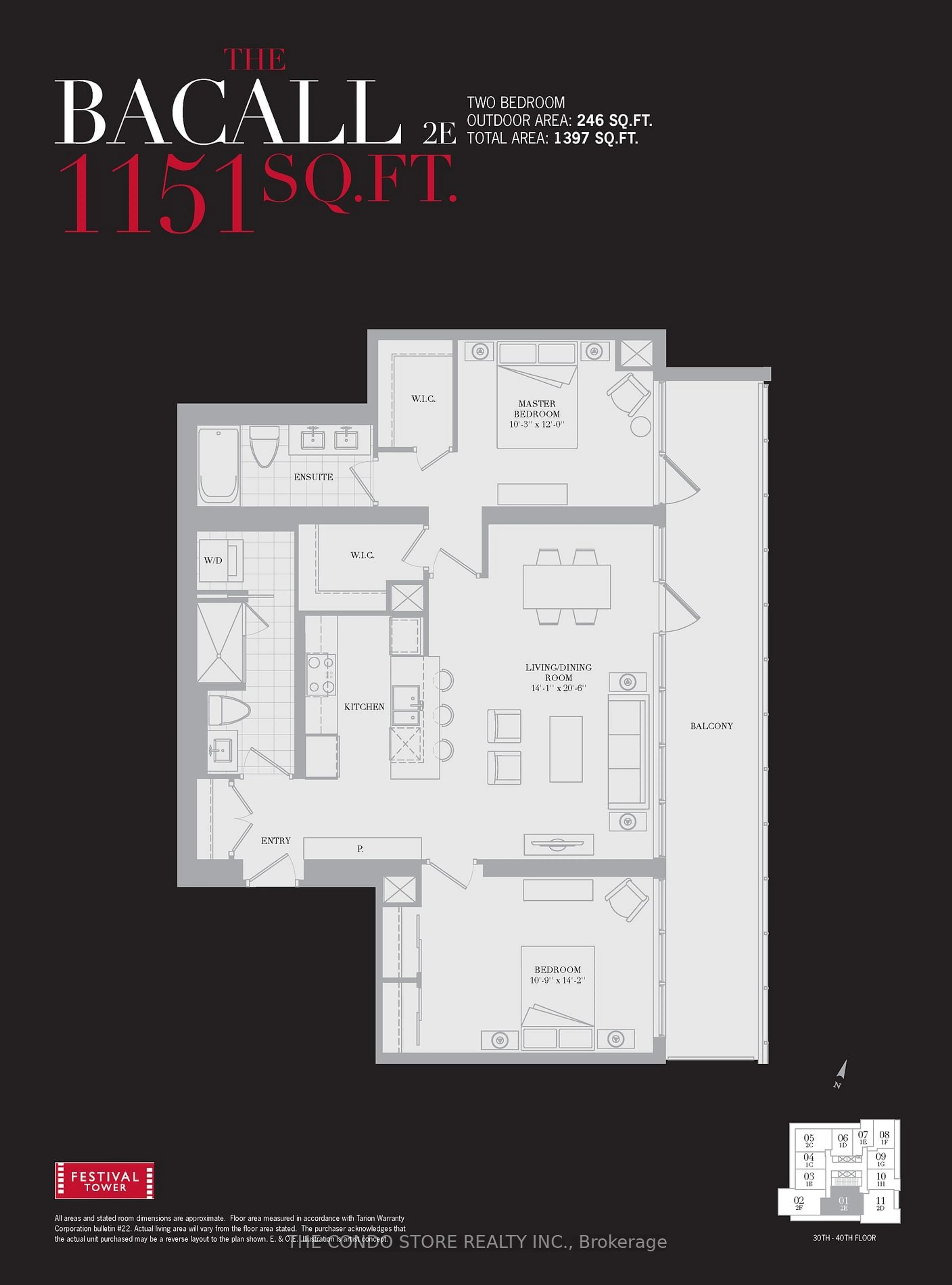 Floor plan for 80 John St #3201, Toronto Ontario M5V 3X4