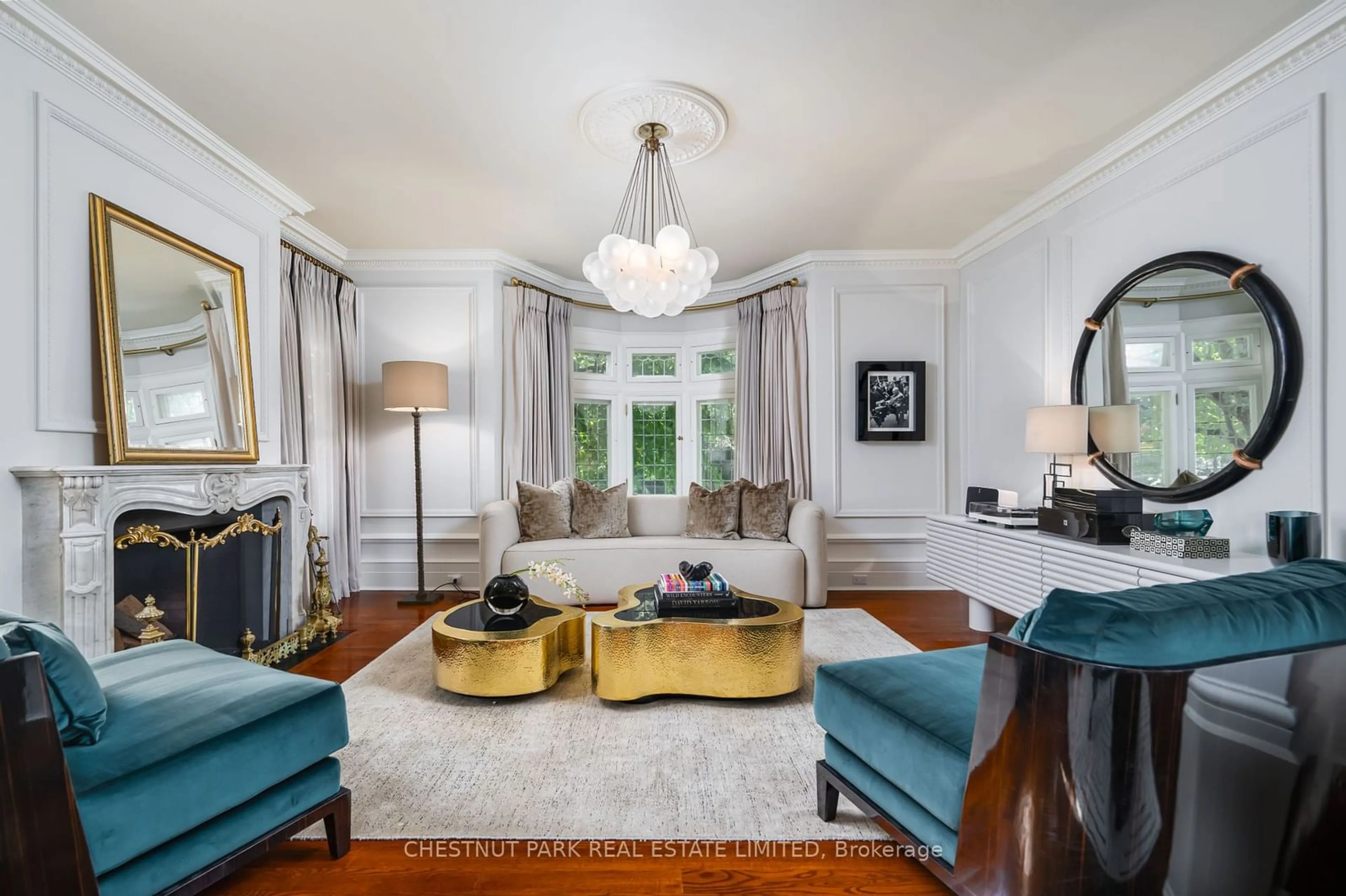 Living room, wood floors for 82 Chestnut Park Rd, Toronto Ontario M4W 2R3