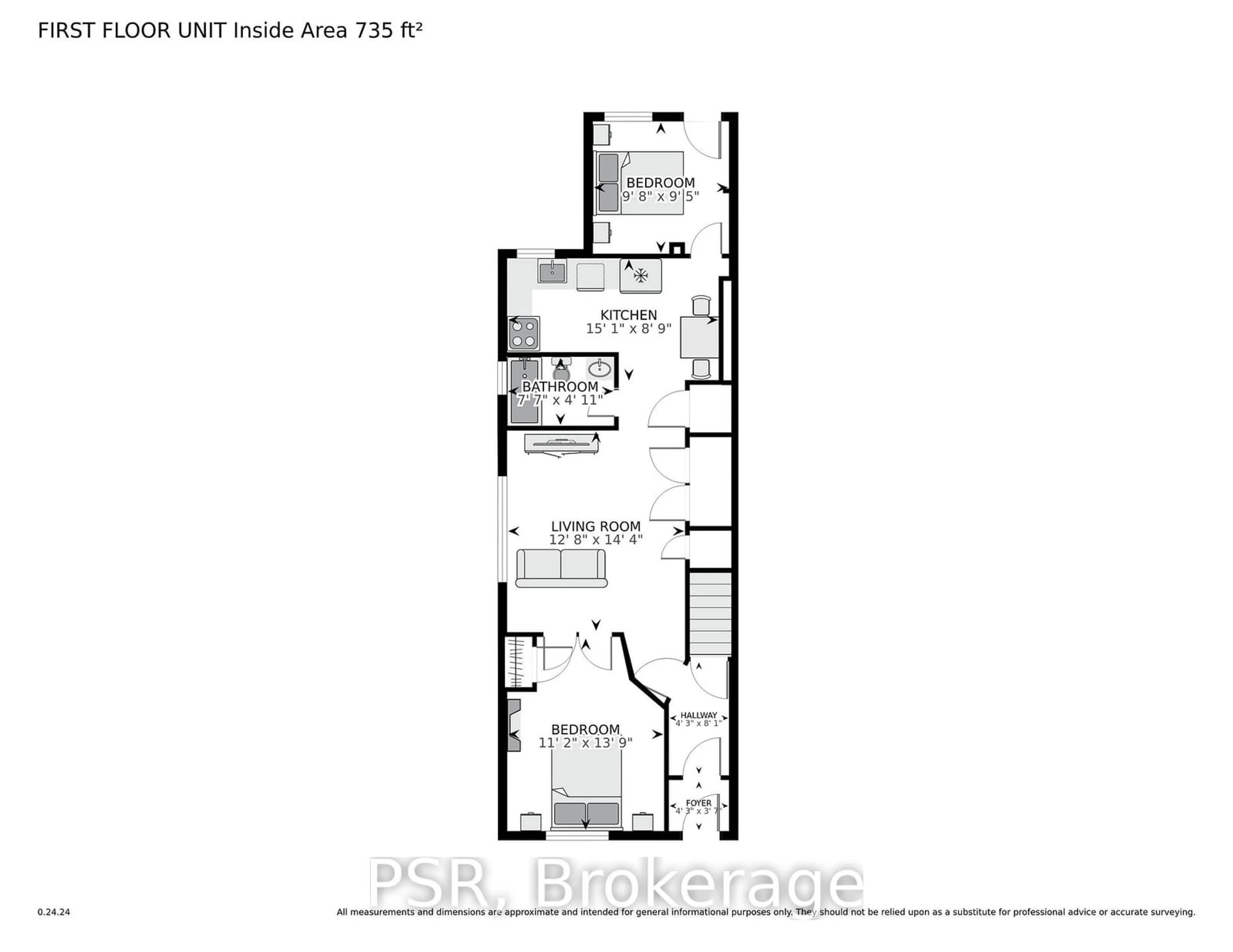 Floor plan for 82 Greensides Ave, Toronto Ontario M6G 3P7