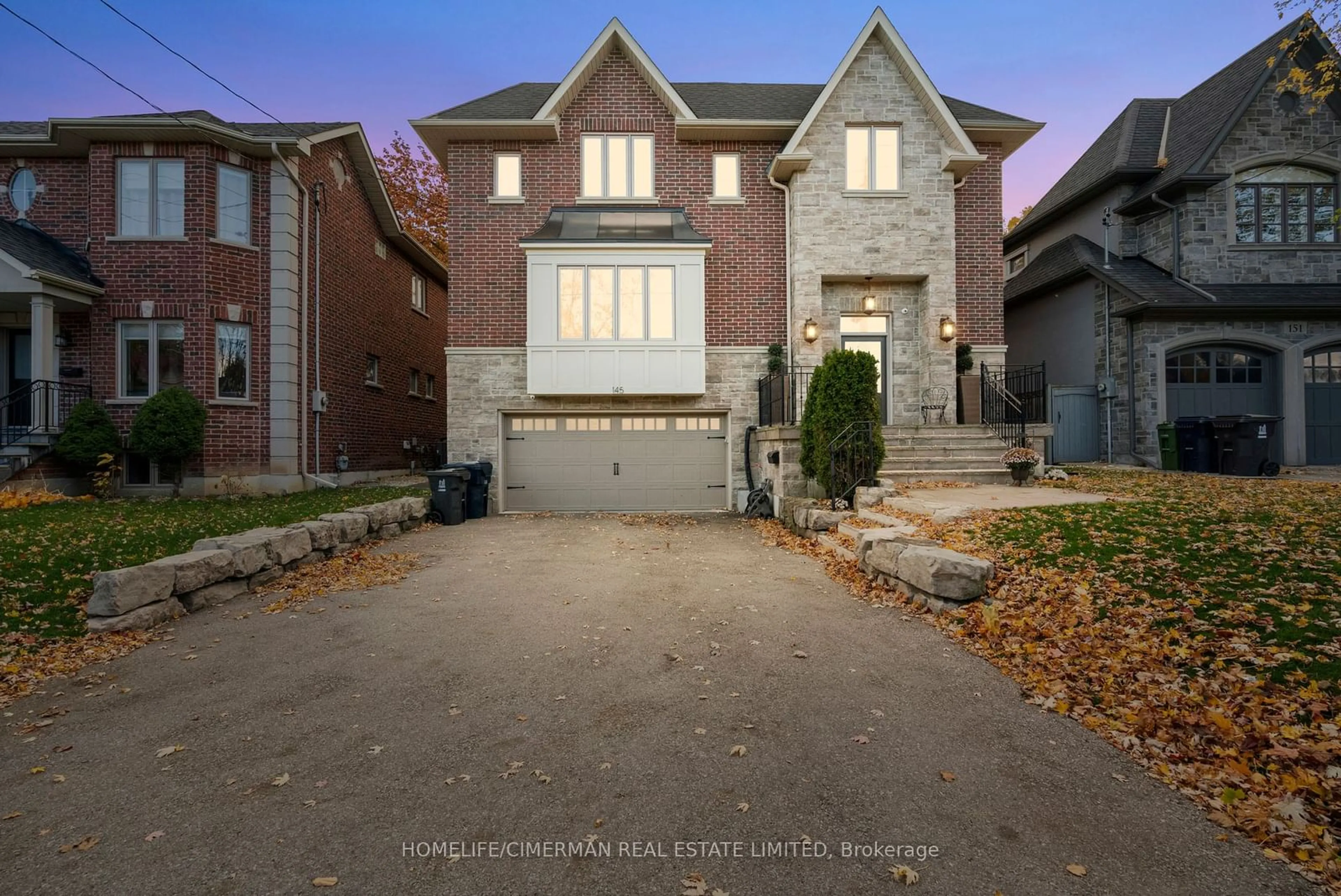 Frontside or backside of a home, the street view for 145 Churchill Ave, Toronto Ontario M2N 1Z3