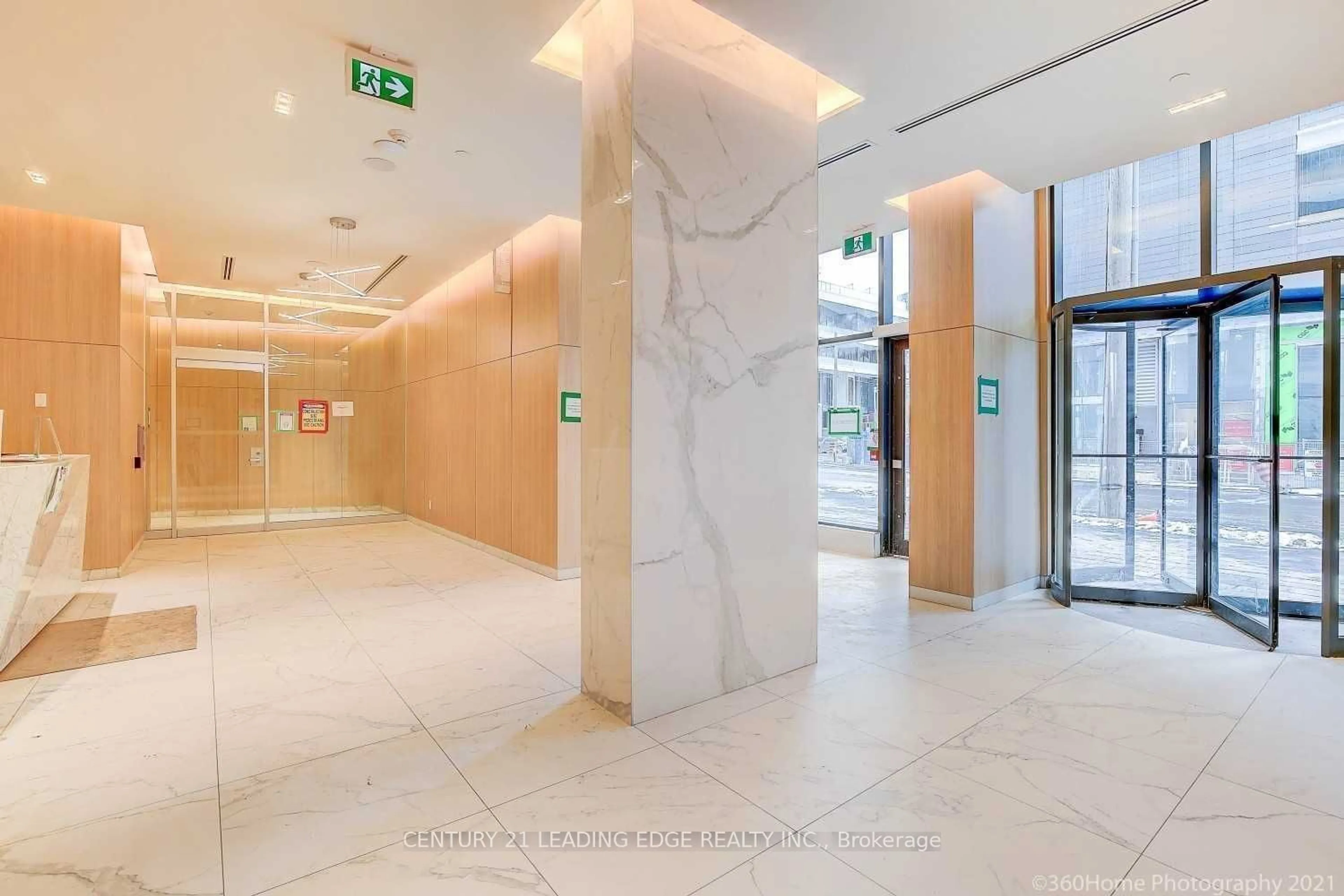 Indoor lobby, ceramic floors for 50 Ordnance Dr #1703, Toronto Ontario M6K 0C9