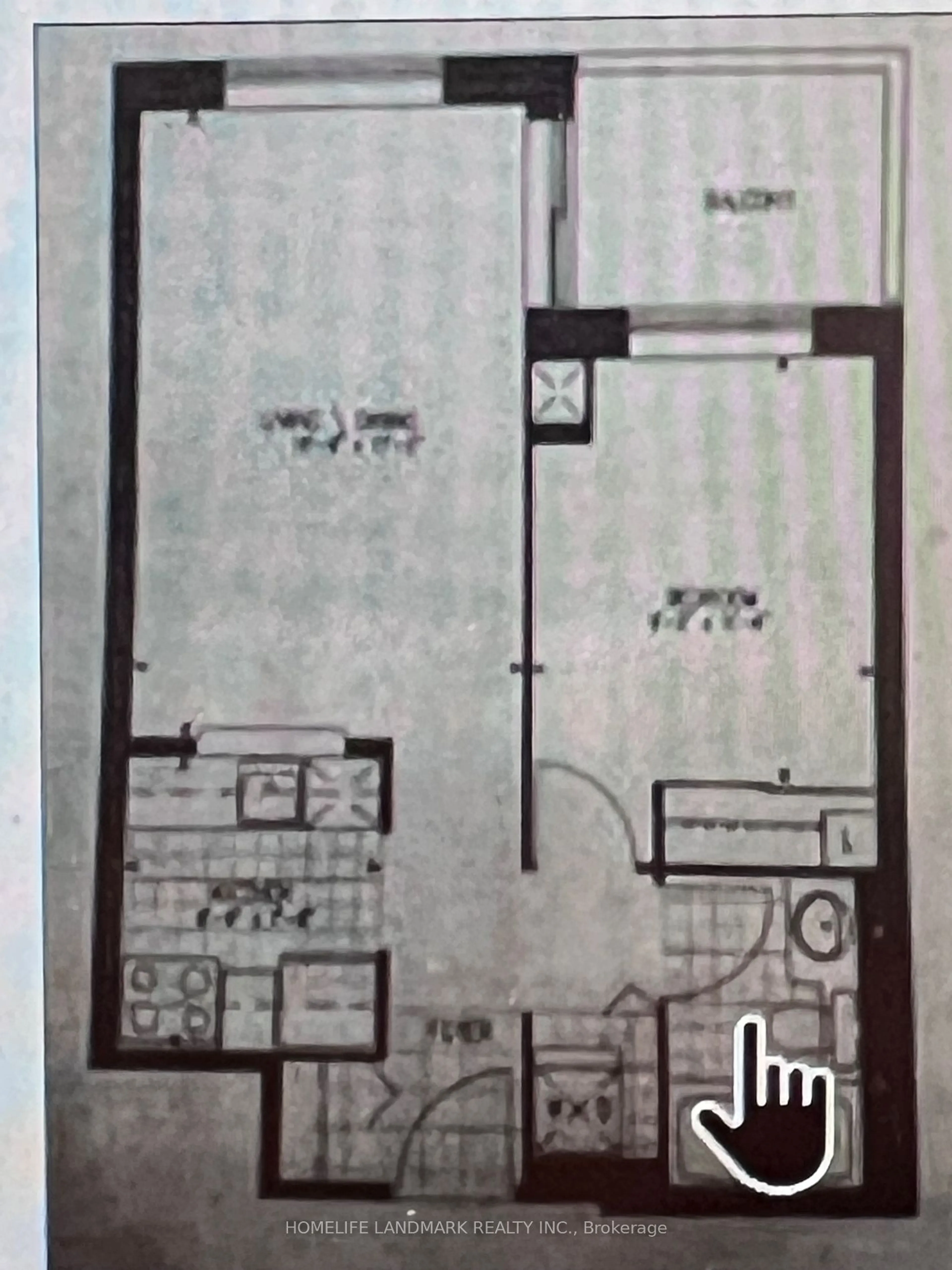 Floor plan for 3 Pemberton Ave #2106, Toronto Ontario M2M 4M1