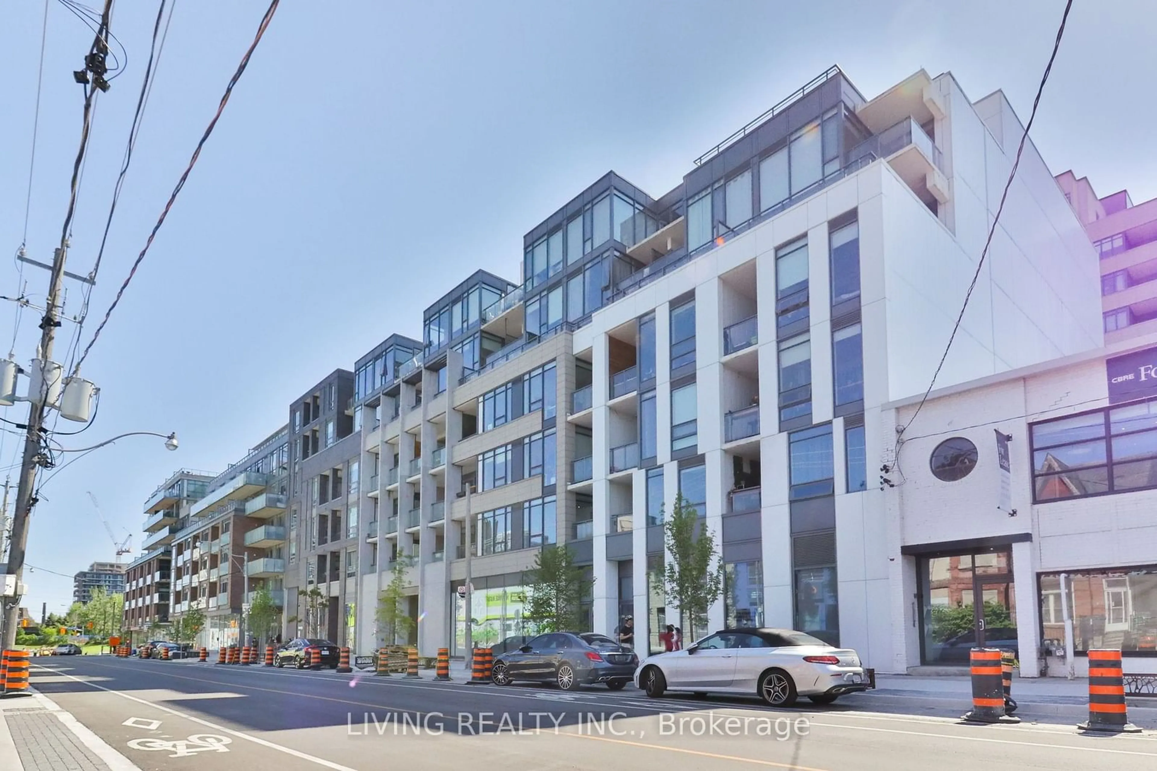 A pic from exterior of the house or condo, the street view for 20 Gladstone Ave #417, Toronto Ontario M6J 0E9