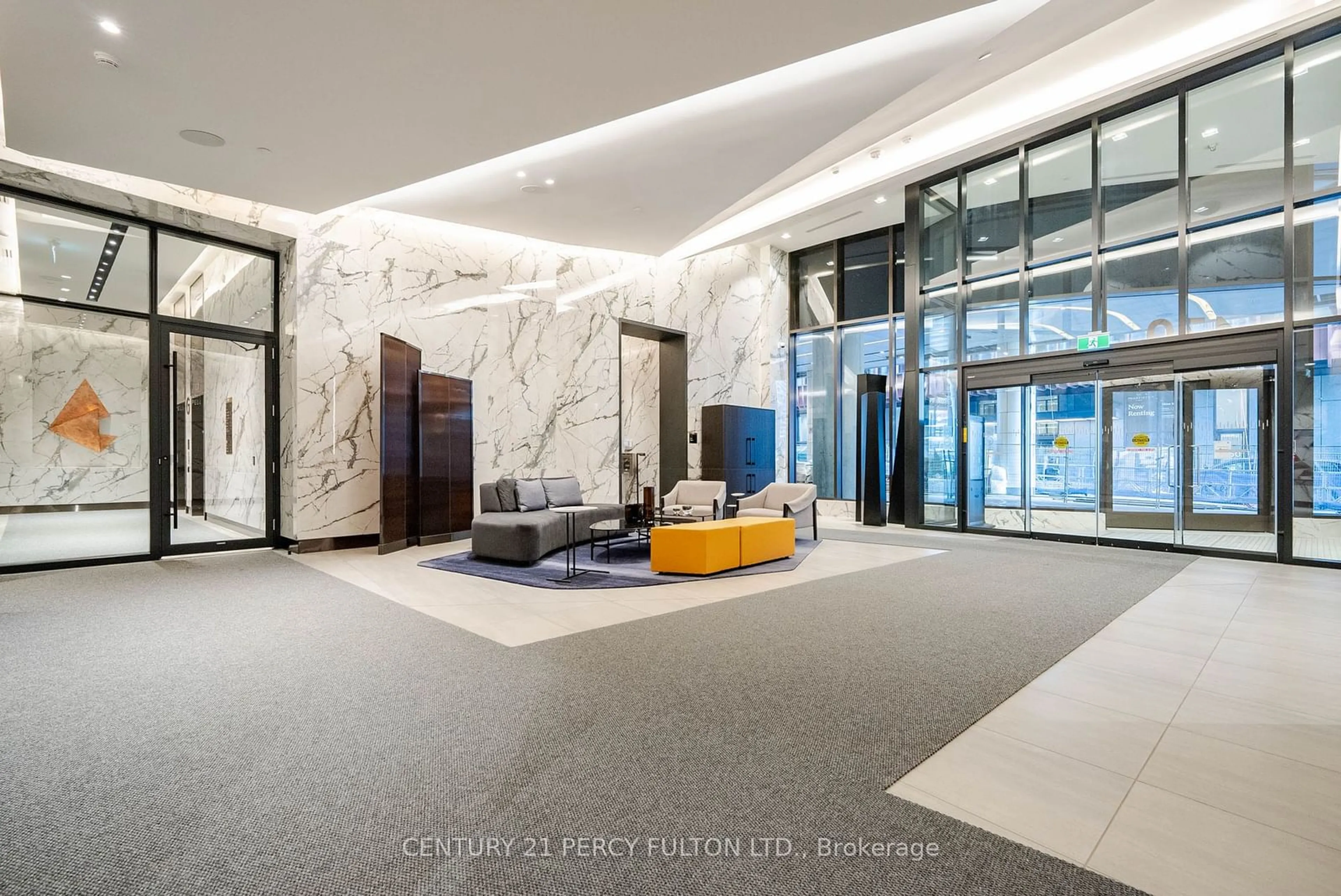 Indoor lobby, cement floor for 470 Front St #1301, Toronto Ontario M5V 0V6