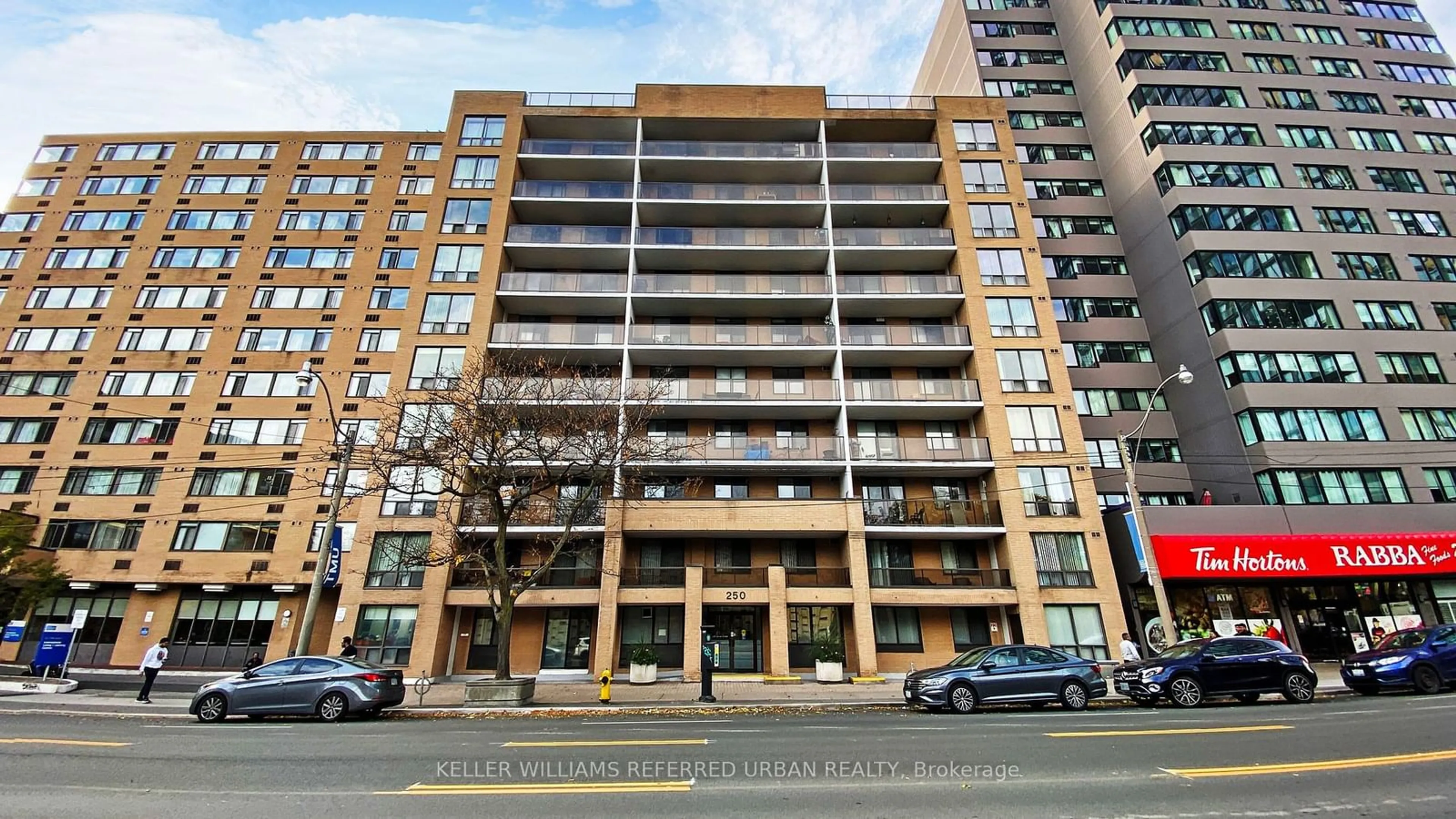 A pic from exterior of the house or condo, the front or back of building for 250 Jarvis St #801, Toronto Ontario M5B 2L2