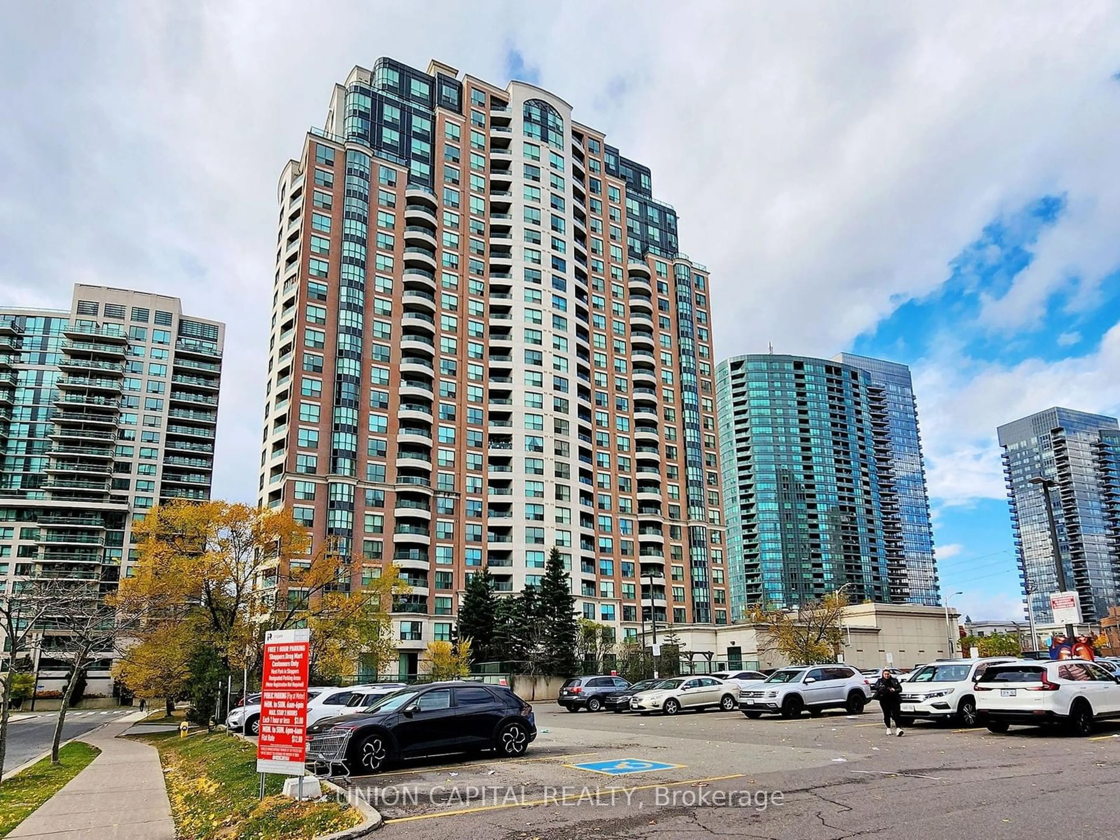 A pic from exterior of the house or condo, the street view for 7 Lorraine Dr #2209, Toronto Ontario M2N 7H2