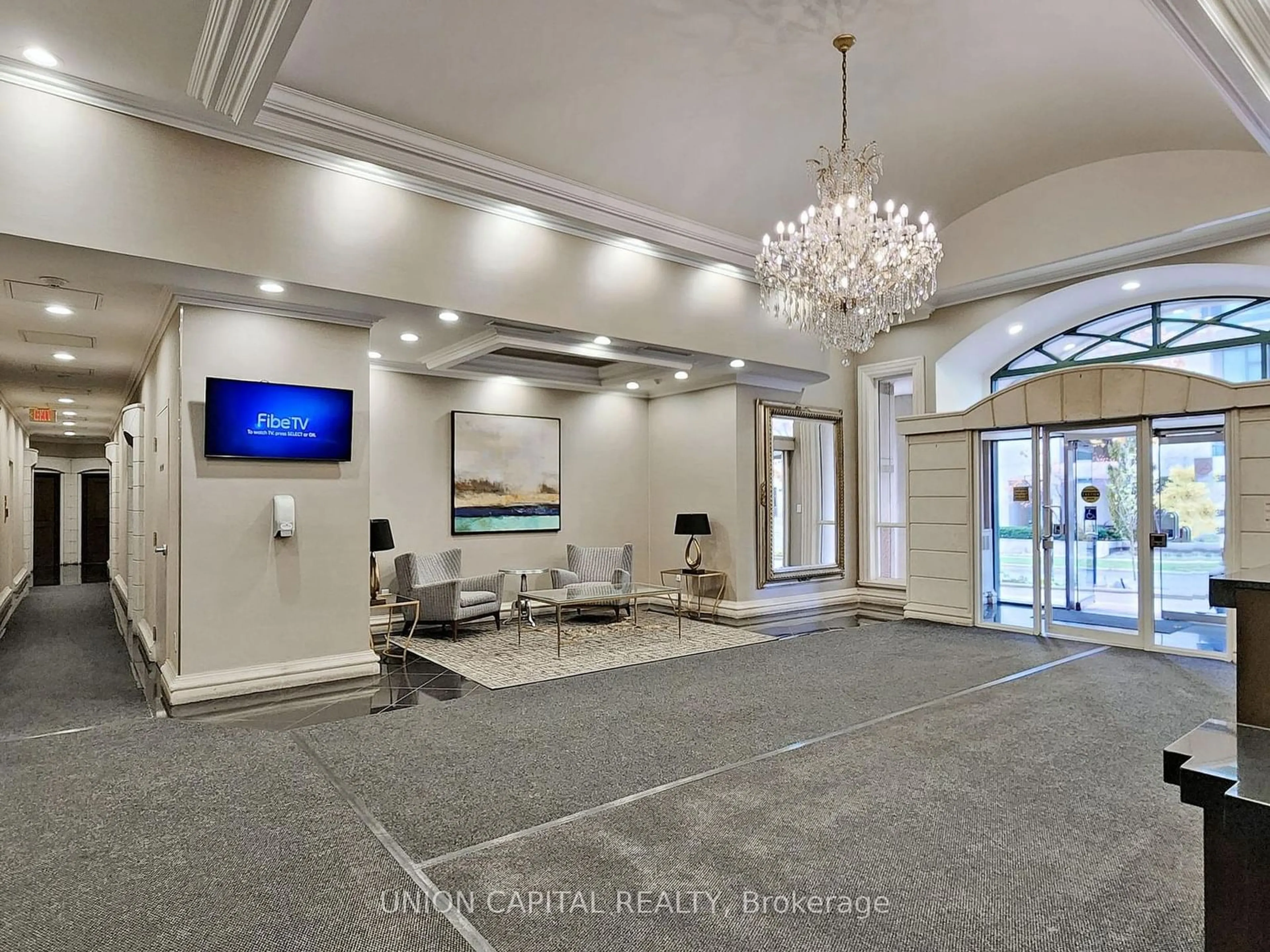 Indoor lobby, carpet floors for 7 Lorraine Dr #2209, Toronto Ontario M2N 7H2