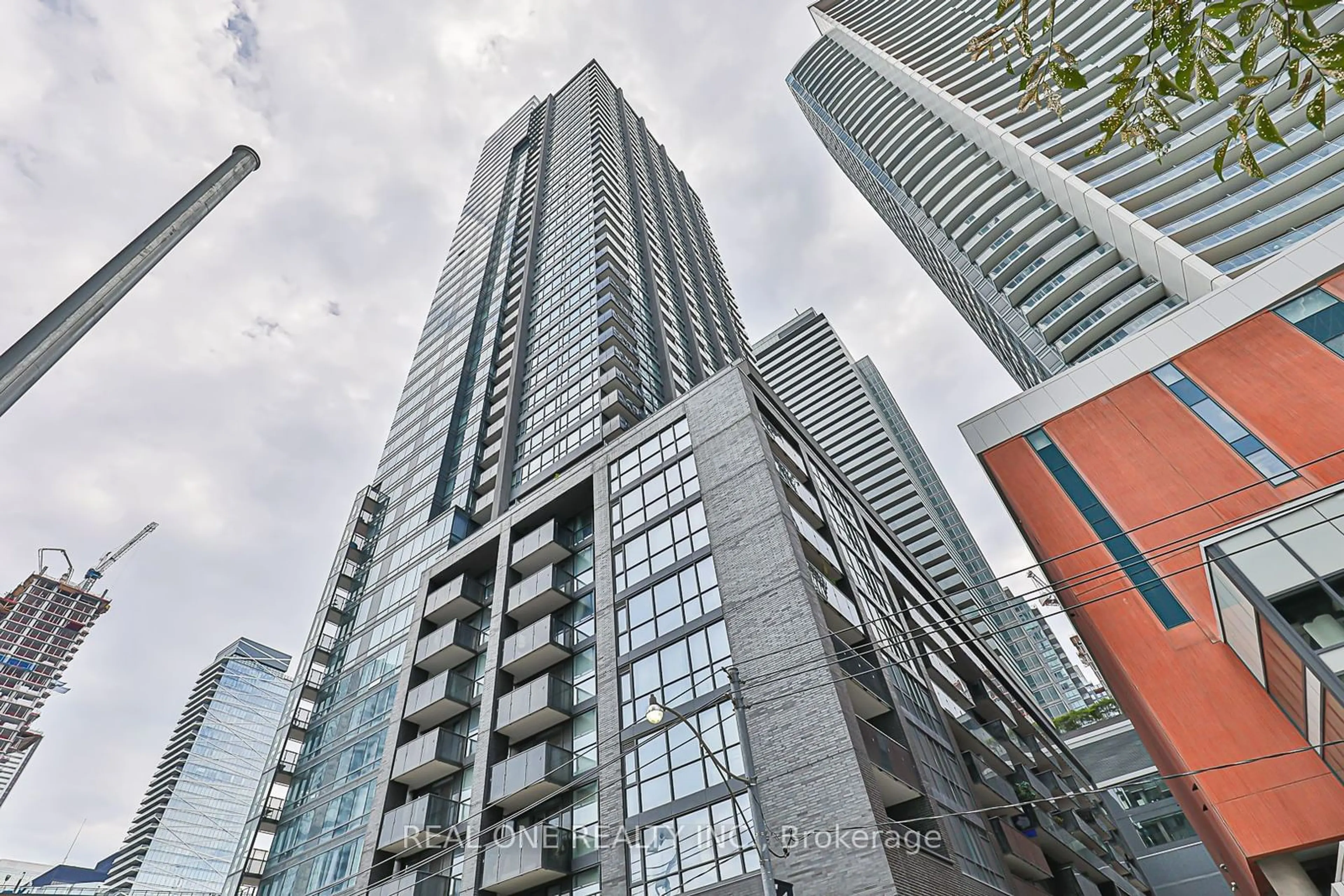 A pic from exterior of the house or condo, the street view for 295 Adelaide St #4408, Toronto Ontario M5V 0L4