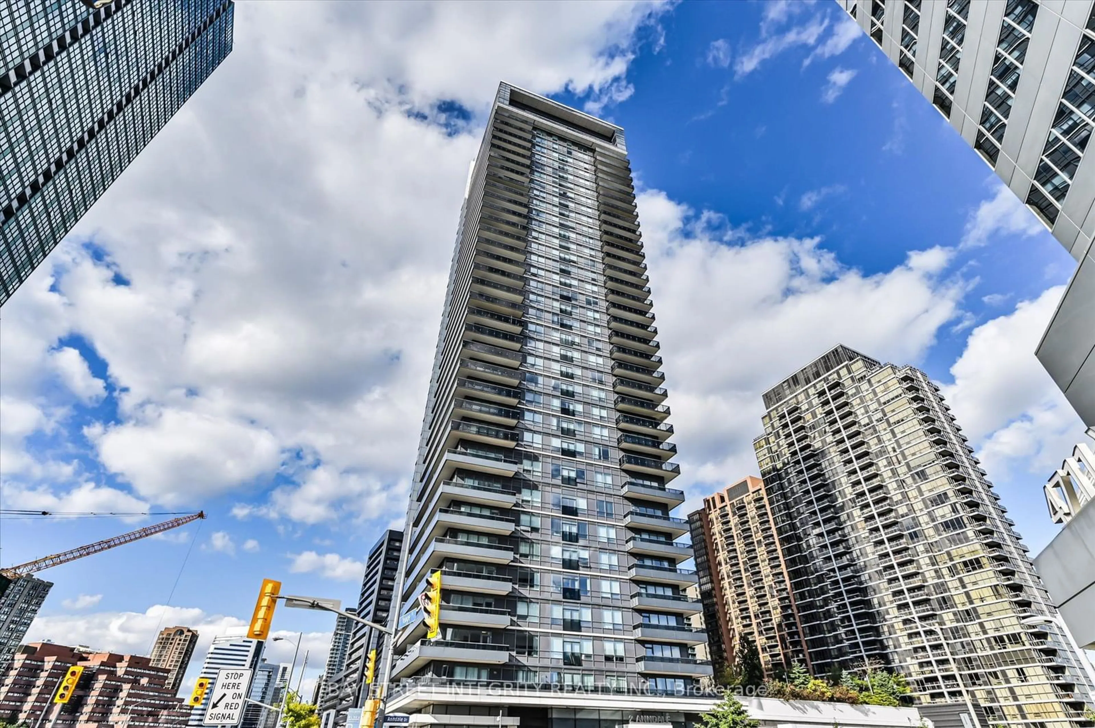 A pic from exterior of the house or condo, the street view for 2 Anndale Dr #1507, Toronto Ontario M2N 0G5