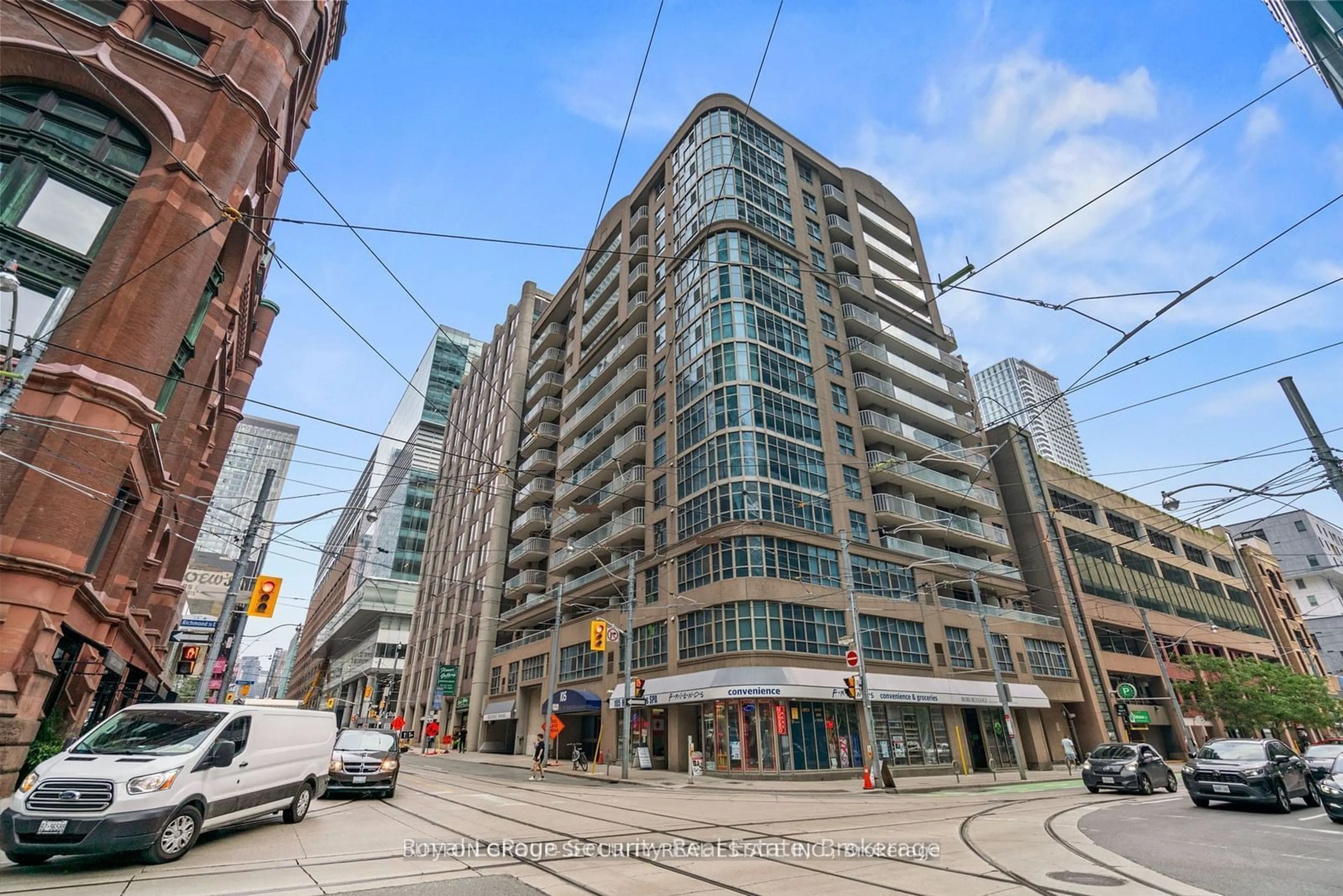 A pic from exterior of the house or condo, the street view for 105 Victoria St #908, Toronto Ontario M5C 3B4