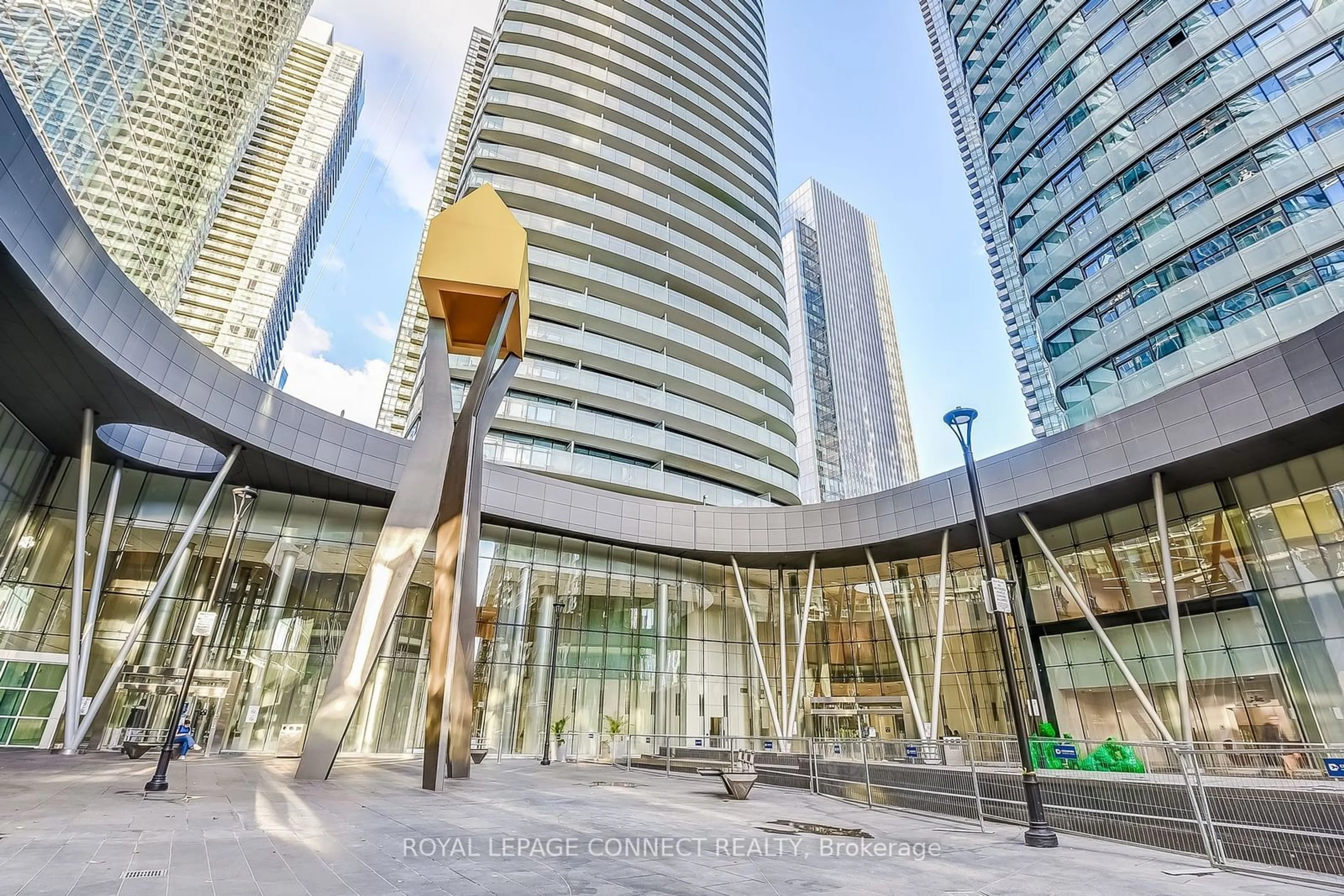 A pic from exterior of the house or condo, the street view for 14 York St #2804, Toronto Ontario M5J 0B1