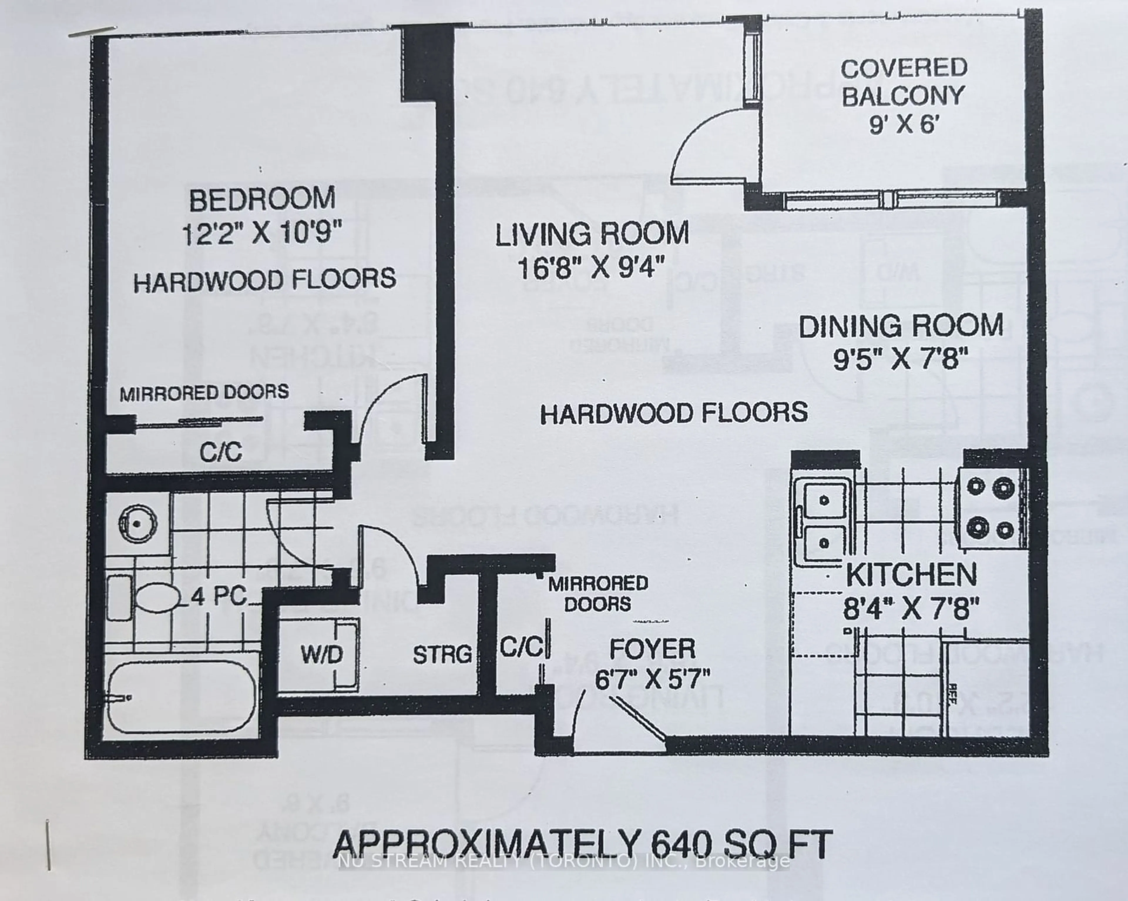 Floor plan for 105 McCaul St #602, Toronto Ontario M5T 2X4