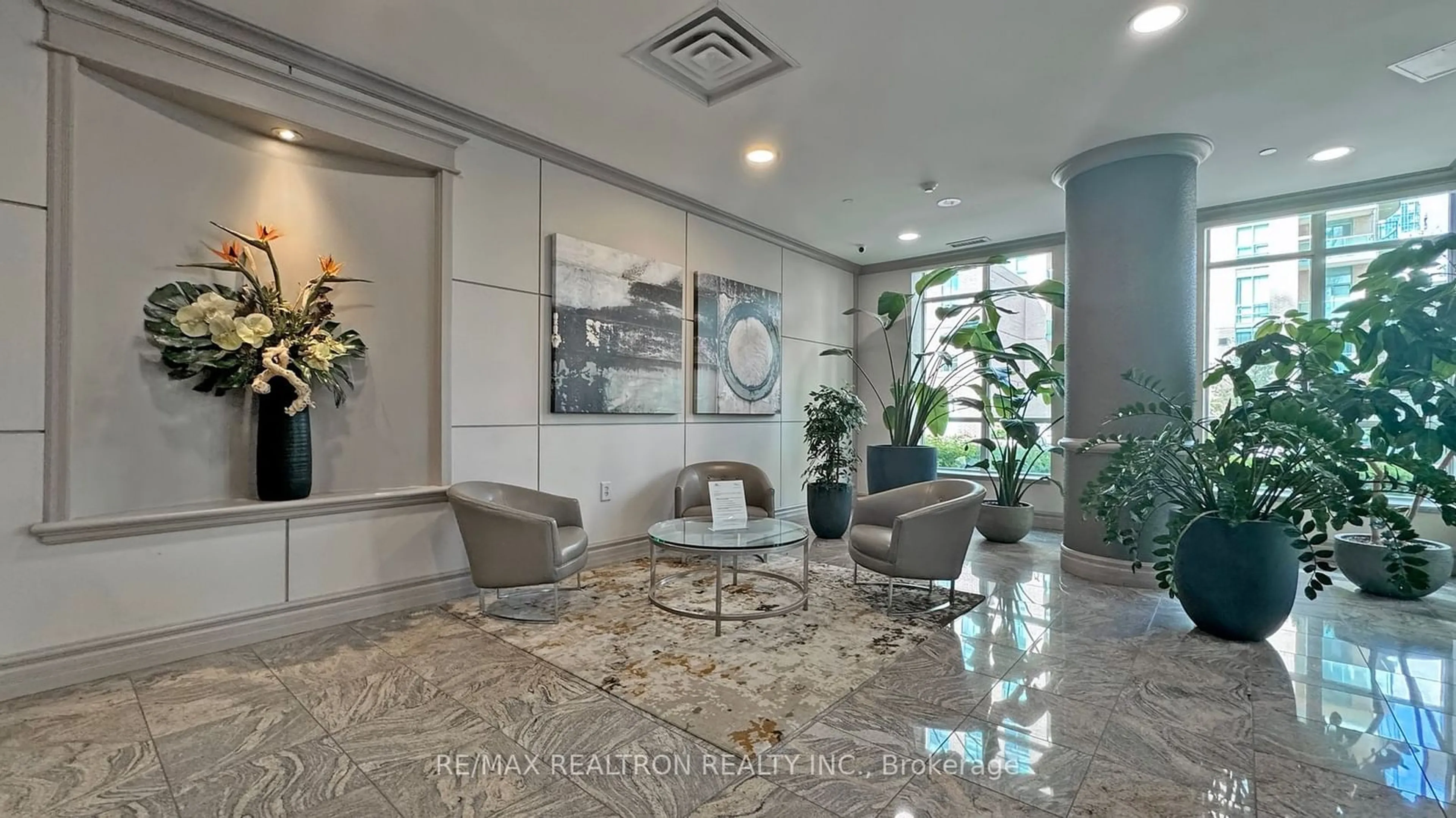 Indoor lobby, ceramic floors for 28 Olive Ave #710, Toronto Ontario M2N 7E6