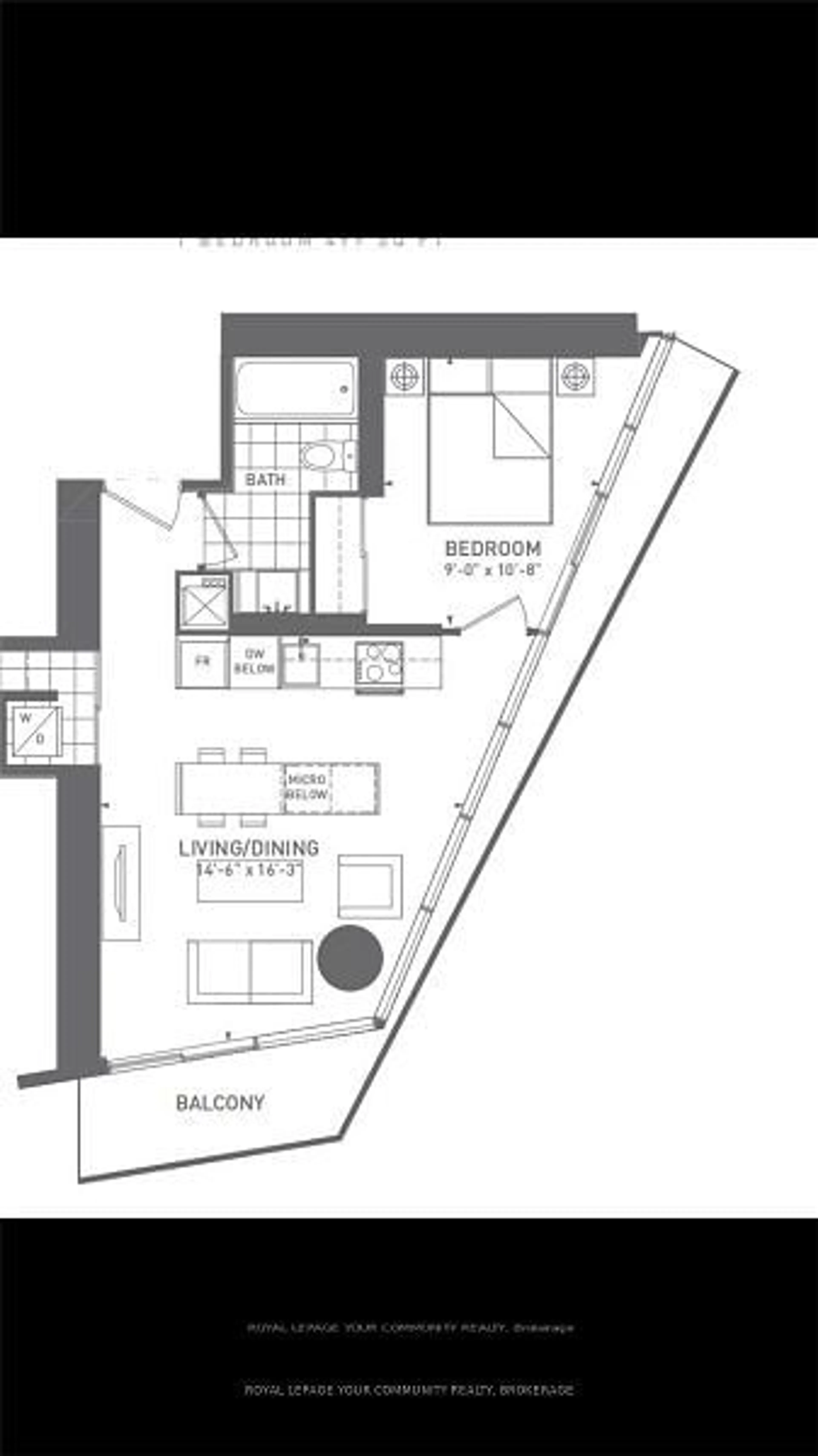 Floor plan for 100 HARBOUR St #2407, Toronto Ontario M5J 0B5