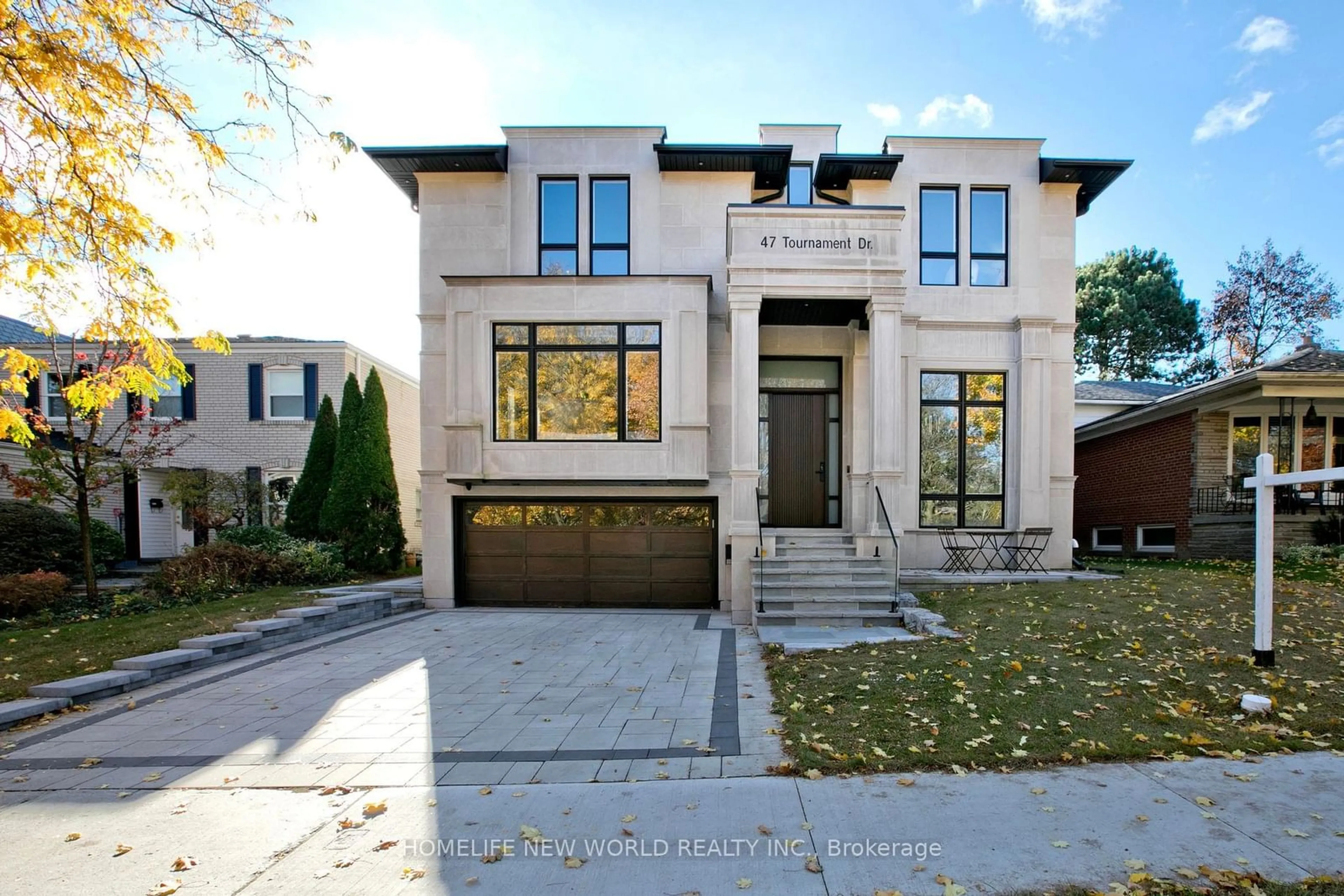 Home with brick exterior material for 47 Tournament Dr, Toronto Ontario M2P 1K2