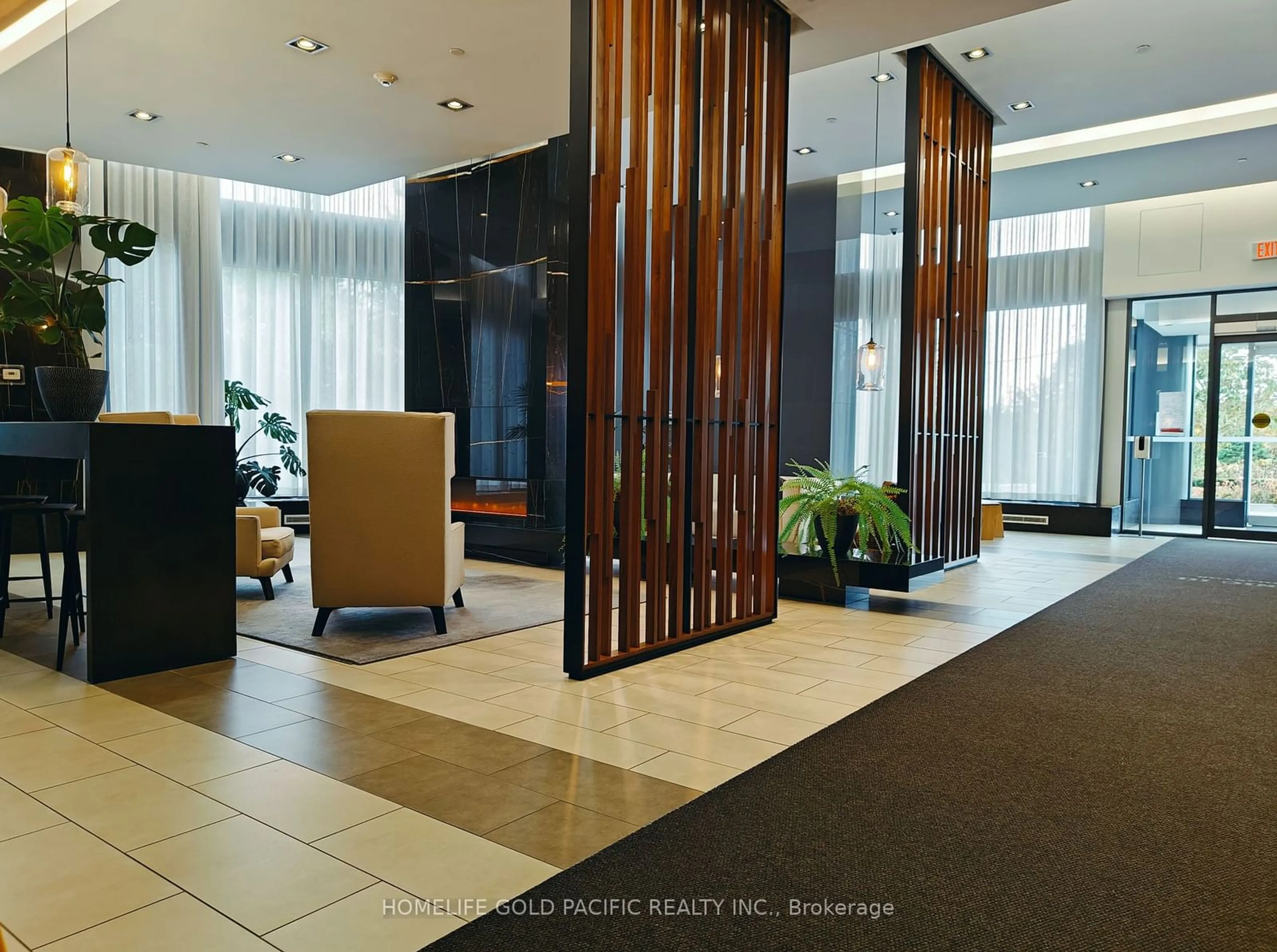 Indoor lobby, wood floors for 160 Vanderhoof Ave #317, Toronto Ontario M4G 0B7