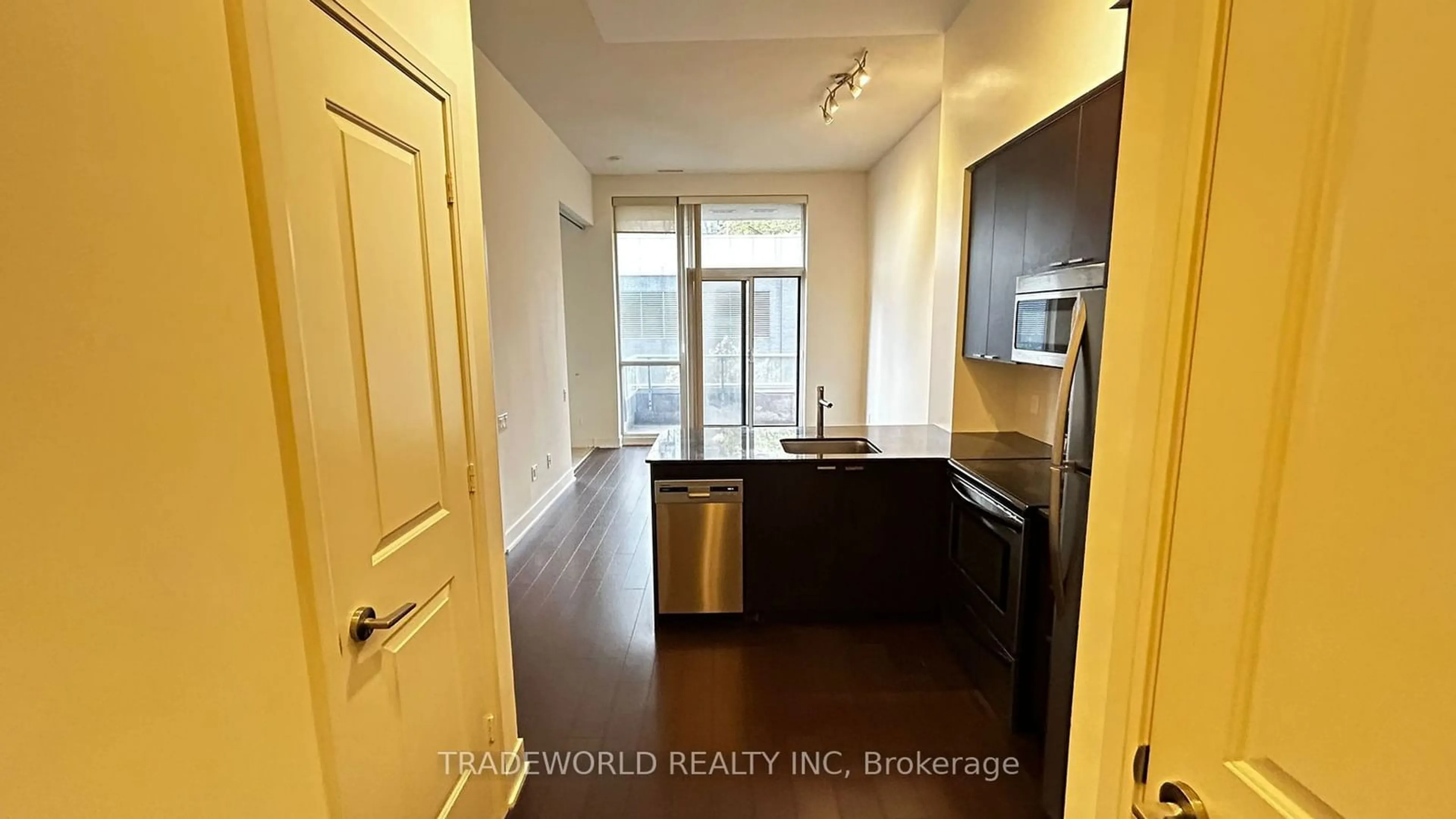 Standard kitchen, wood floors for 23 Sheppard Ave #301, Toronto Ontario M2N 0C8