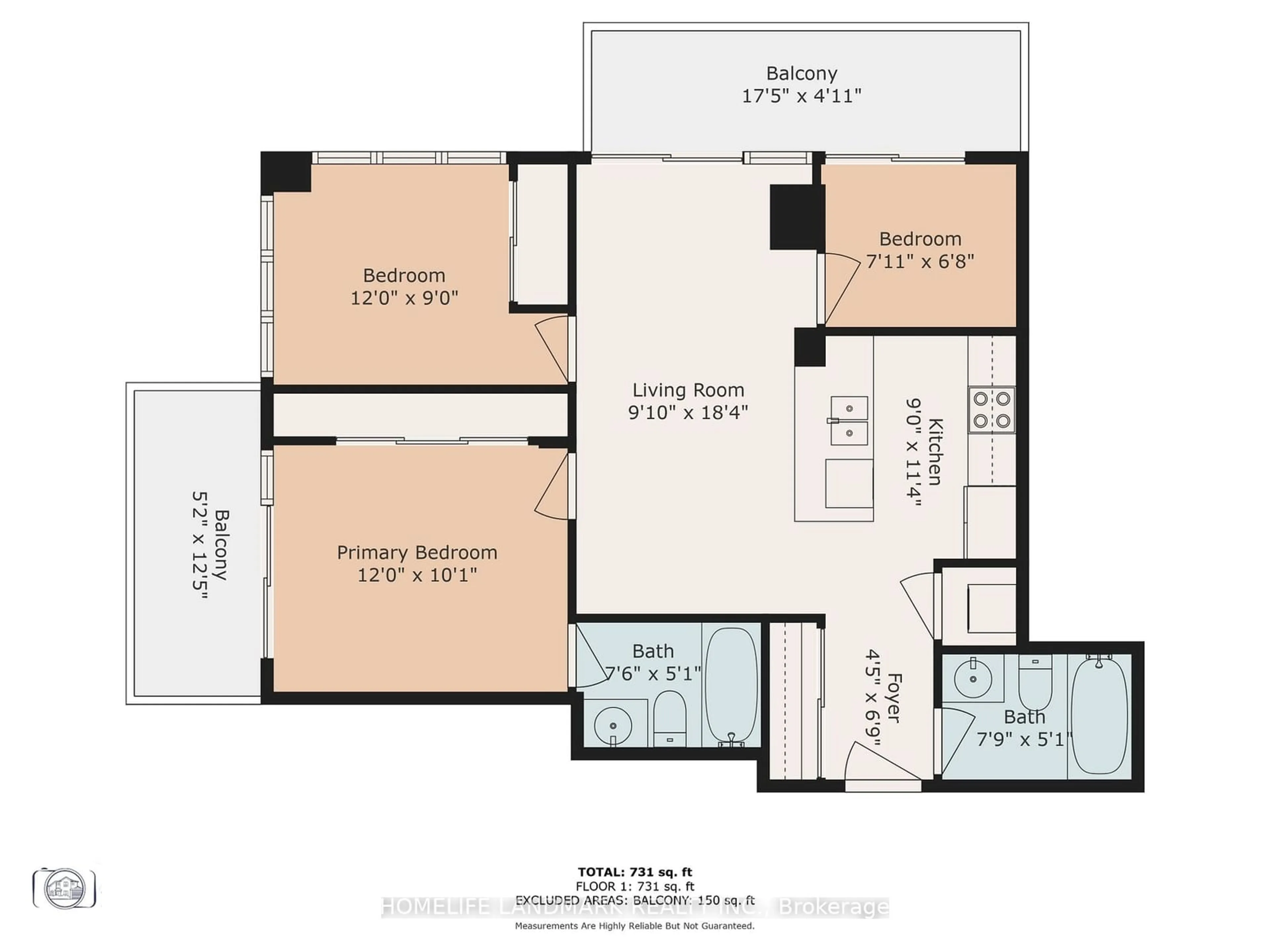 Floor plan for 825 Church St #3002, Toronto Ontario M4W 3Z4