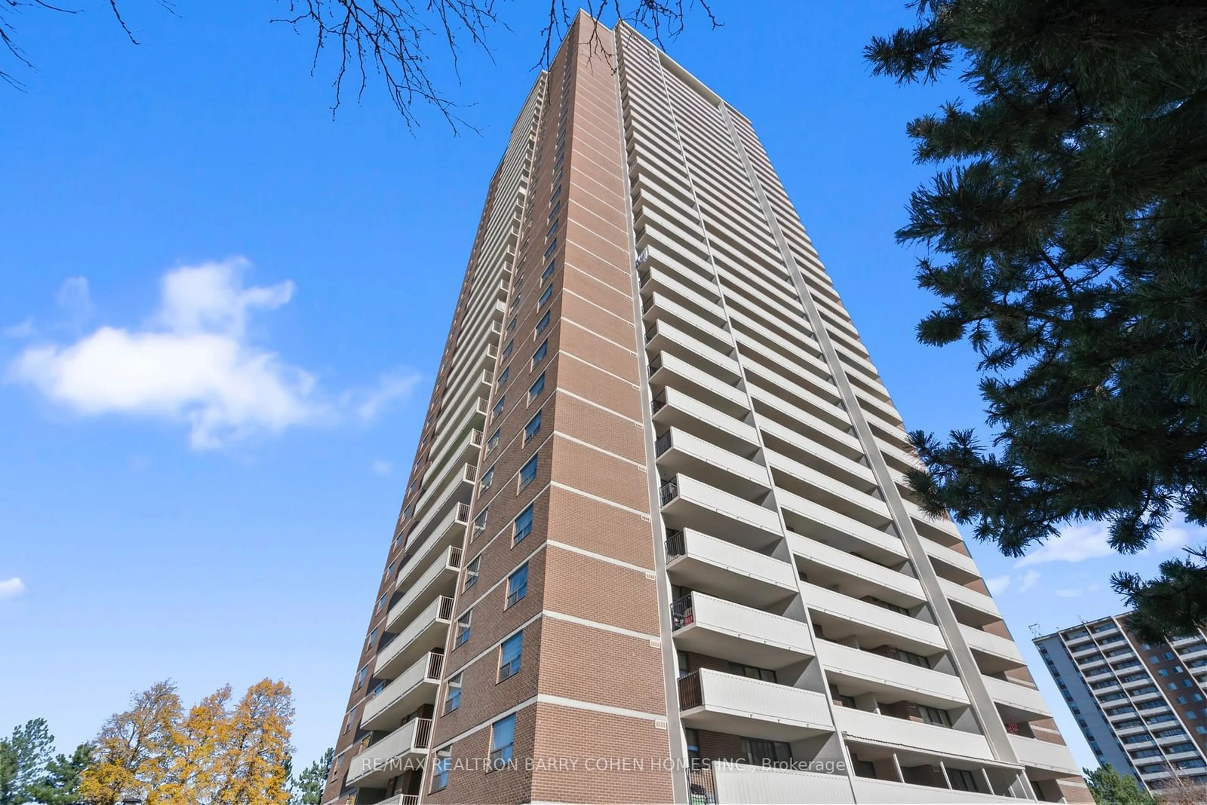 A pic from exterior of the house or condo, the front or back of building for 10 Tangreen Crt #2405, Toronto Ontario M2M 4B9