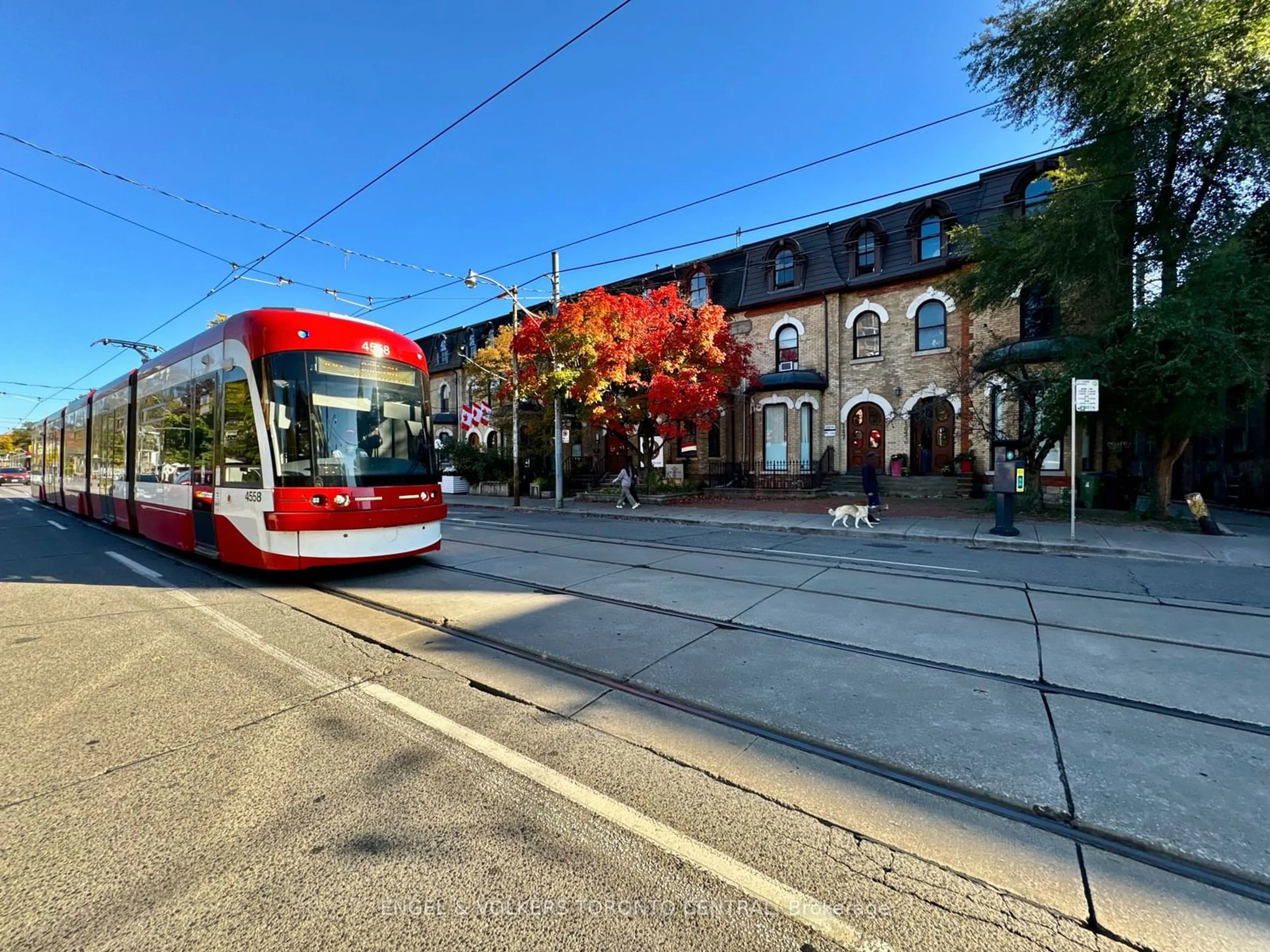 A pic from exterior of the house or condo, the street view for 167 Carlton St, Toronto Ontario M5A 2K3