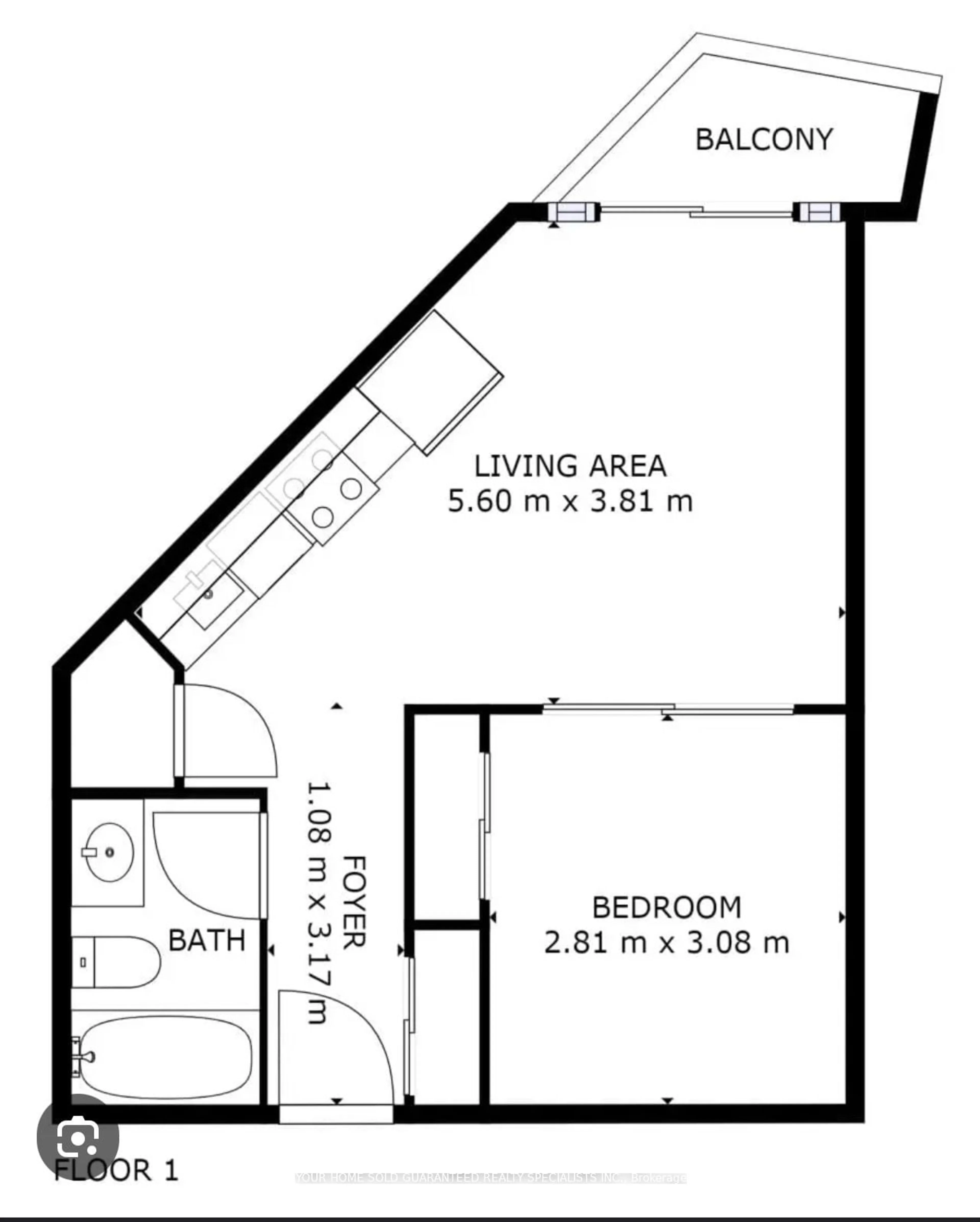 Floor plan for 525 Wilson Ave #546, Toronto Ontario M3H 0A7