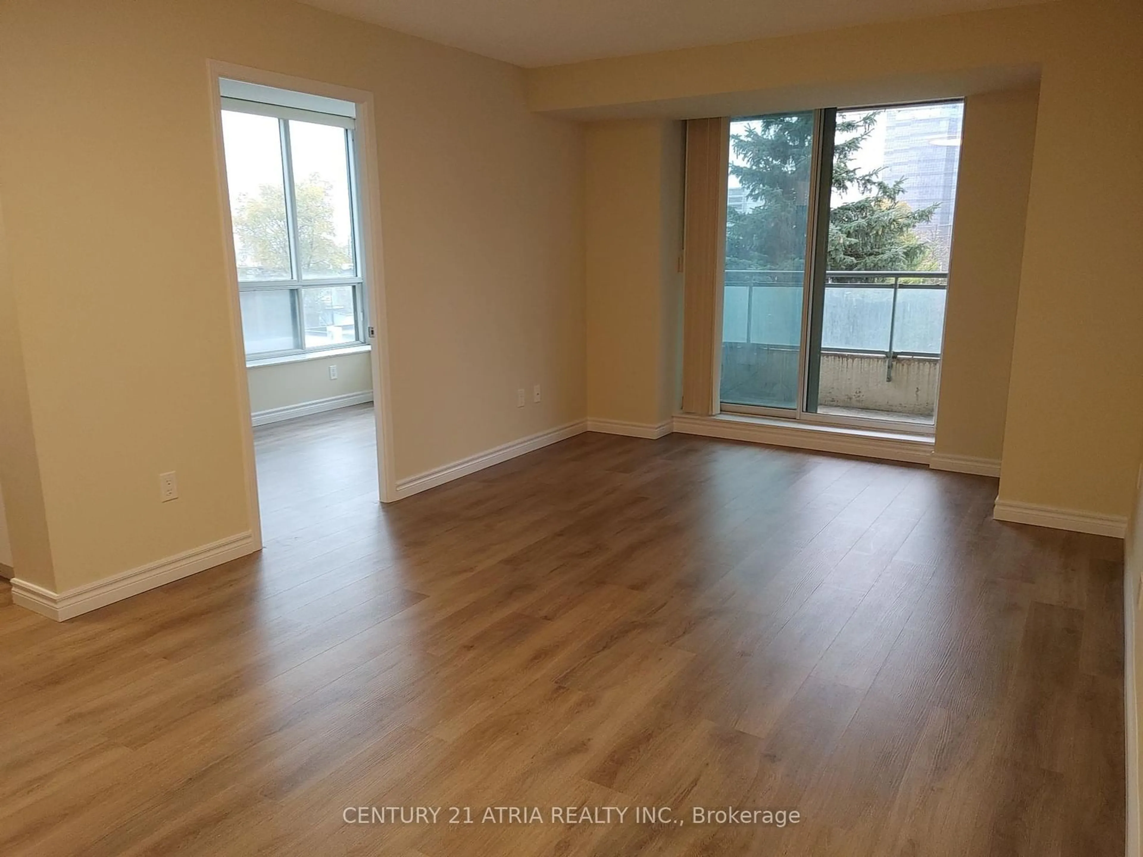 A pic of a room, wood floors for 1 Pemberton Ave #402, Toronto Ontario M2M 4L9