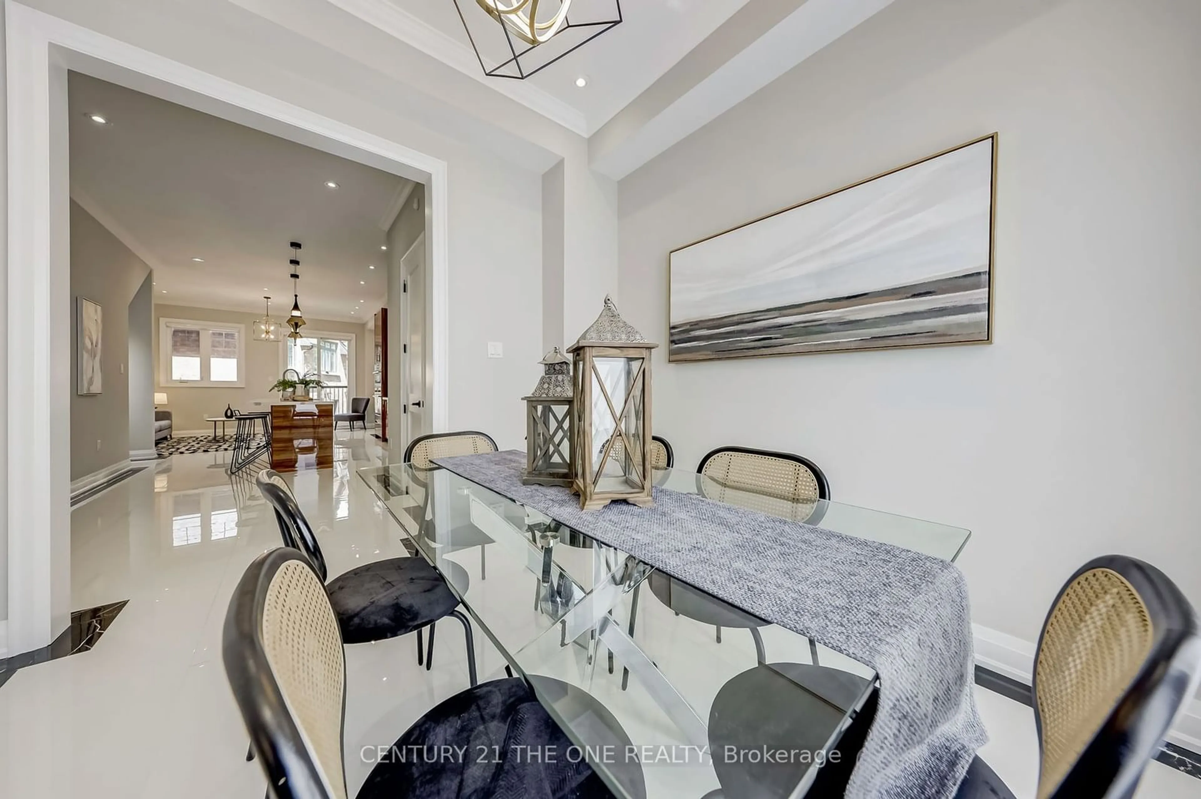 Dining room, wood floors for 228 Mcrae Dr, Toronto Ontario M4G 1T5